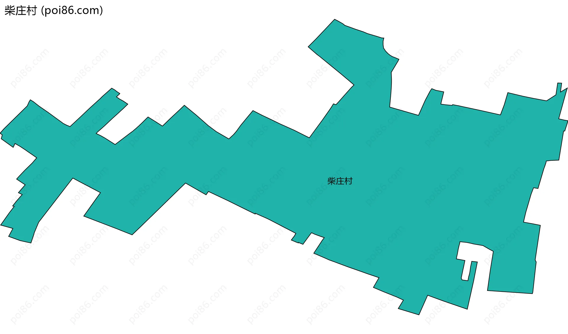 柴庄村边界地图