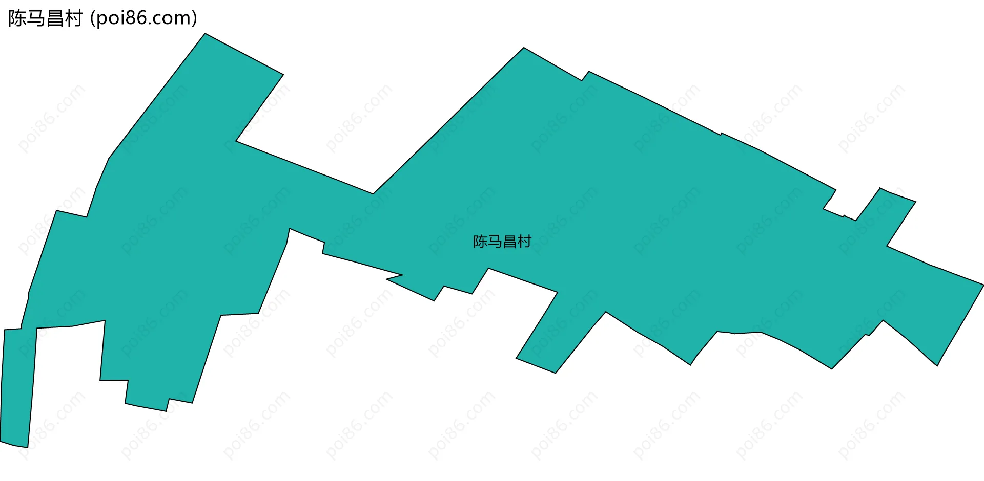 陈马昌村边界地图