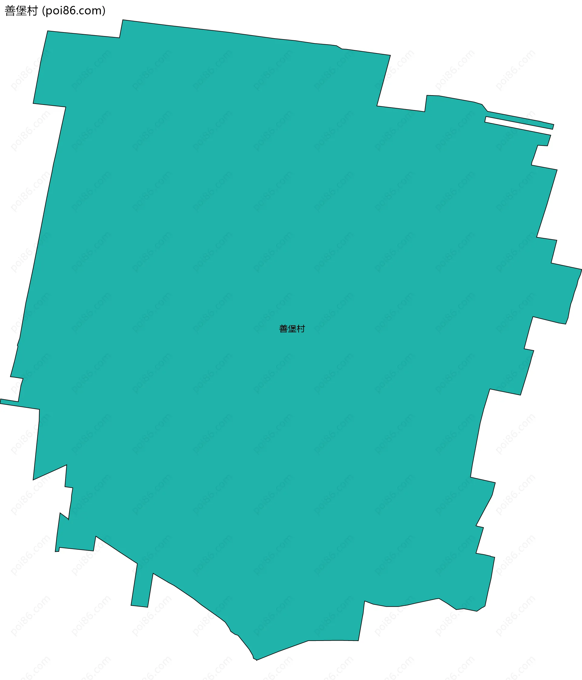 善堡村边界地图