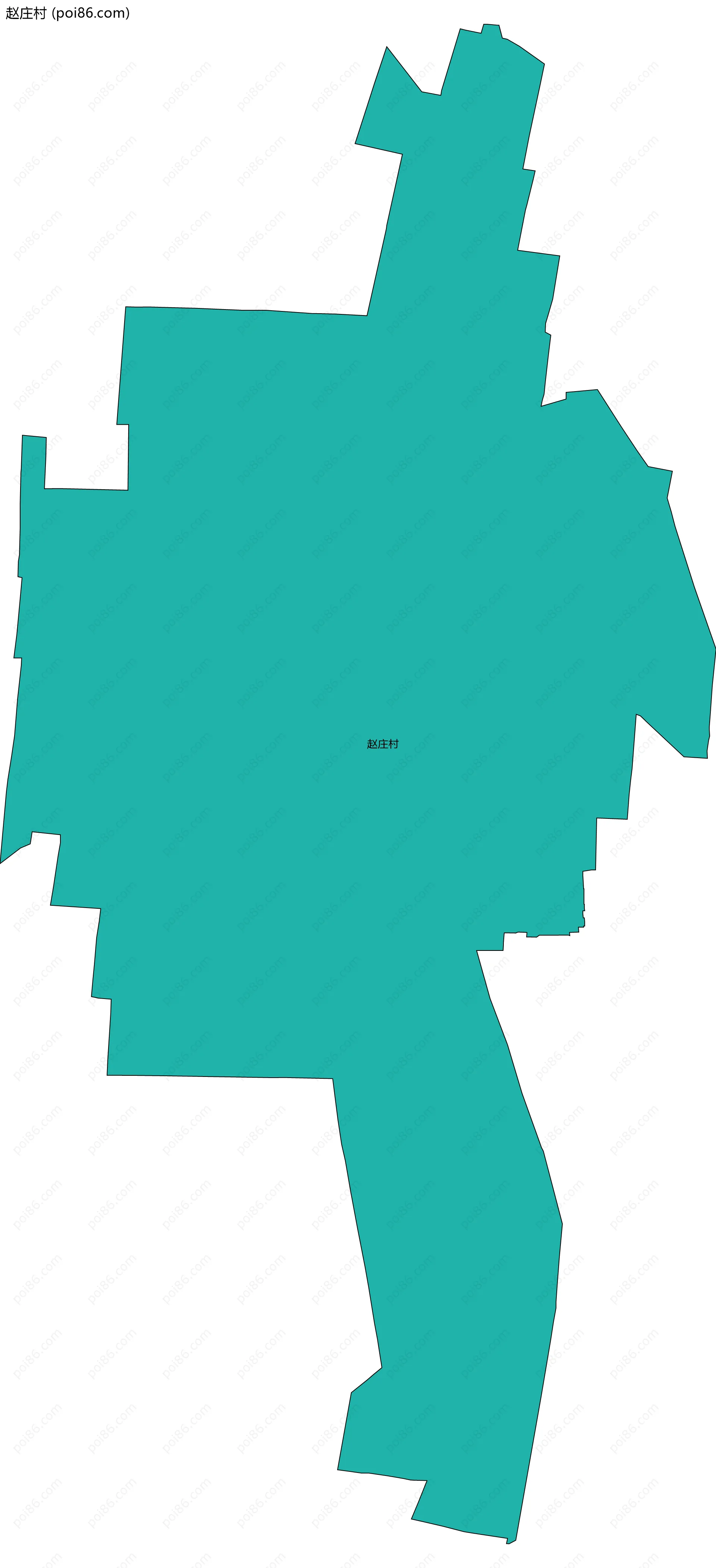 赵庄村边界地图