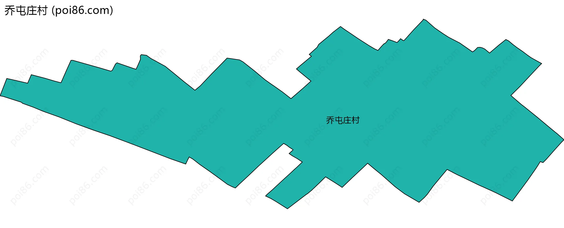 乔屯庄村边界地图