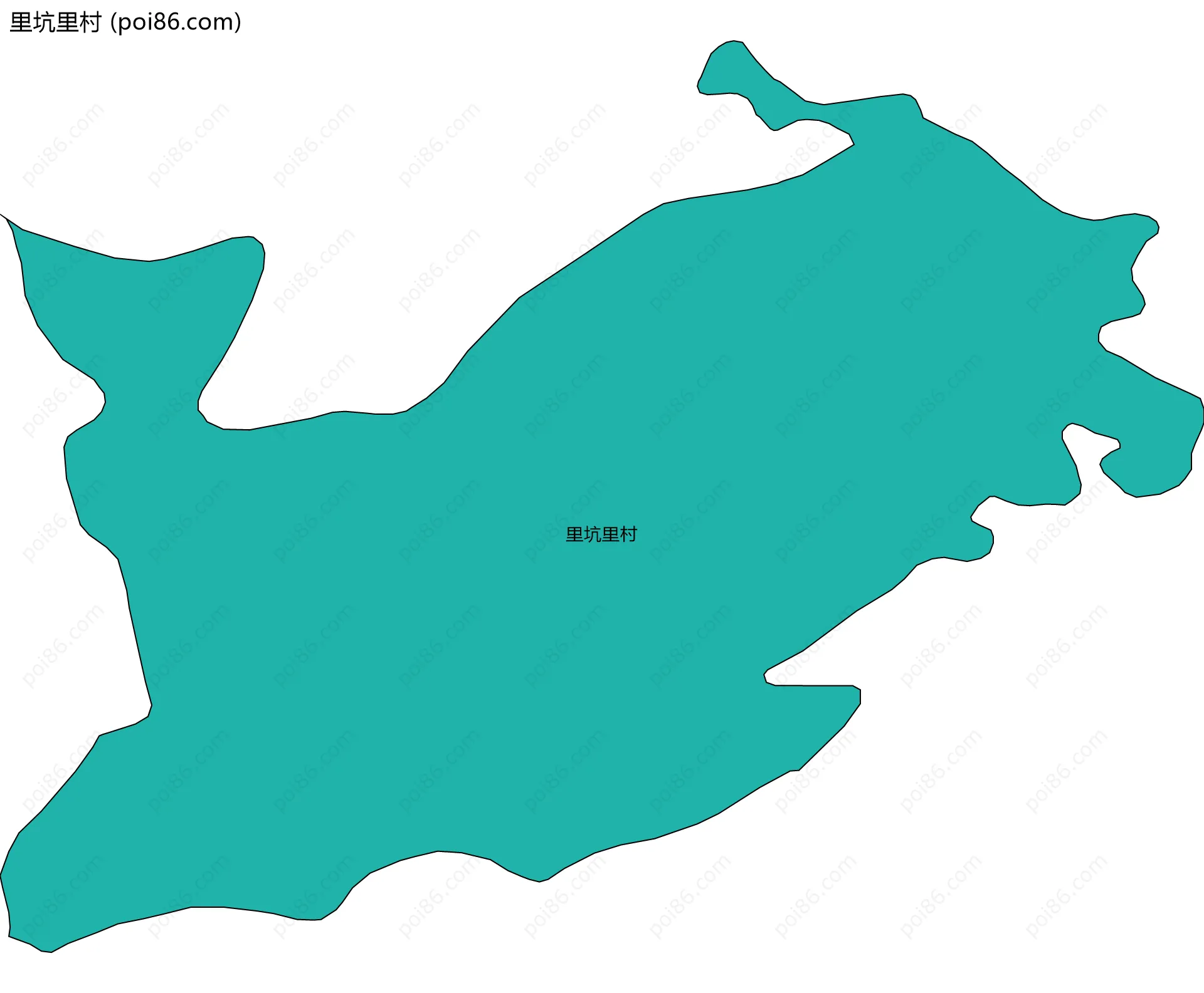 里坑里村边界地图