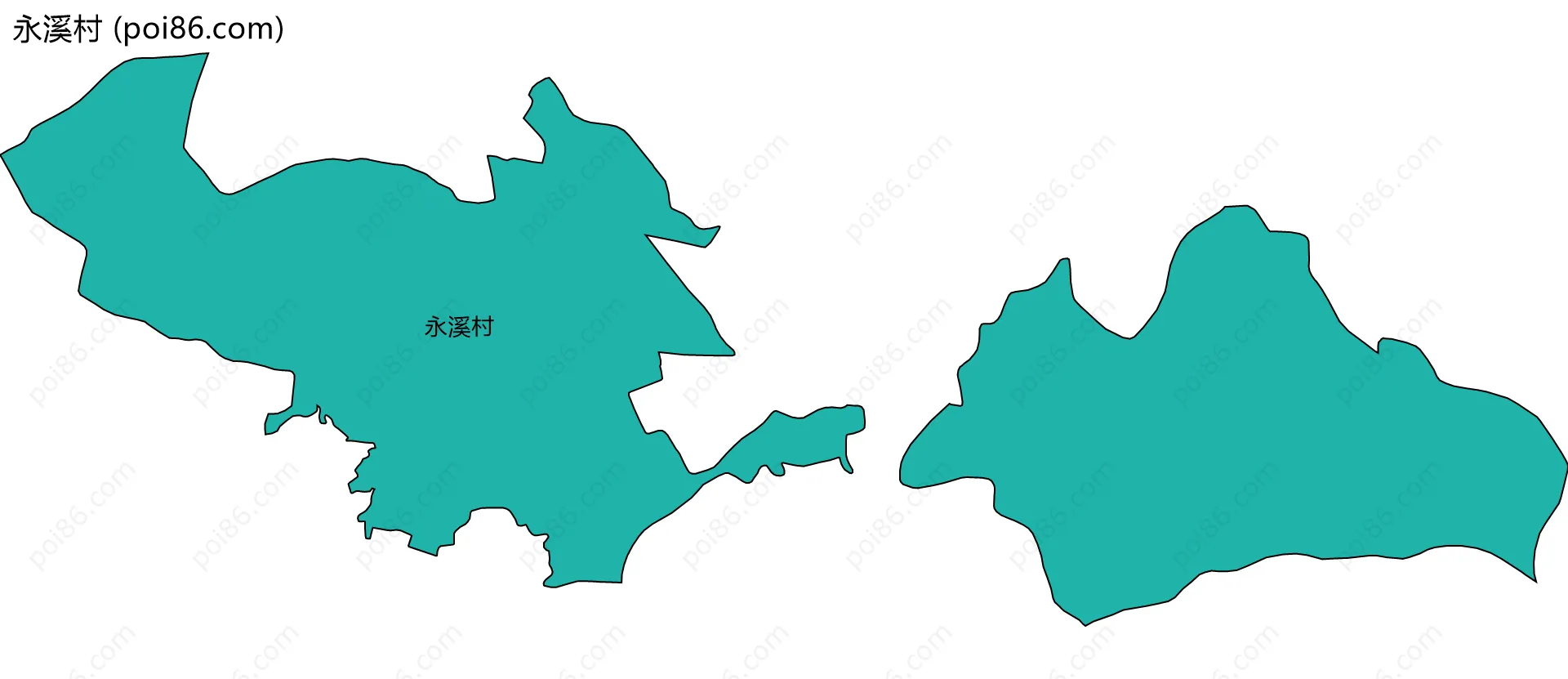 永溪村边界地图