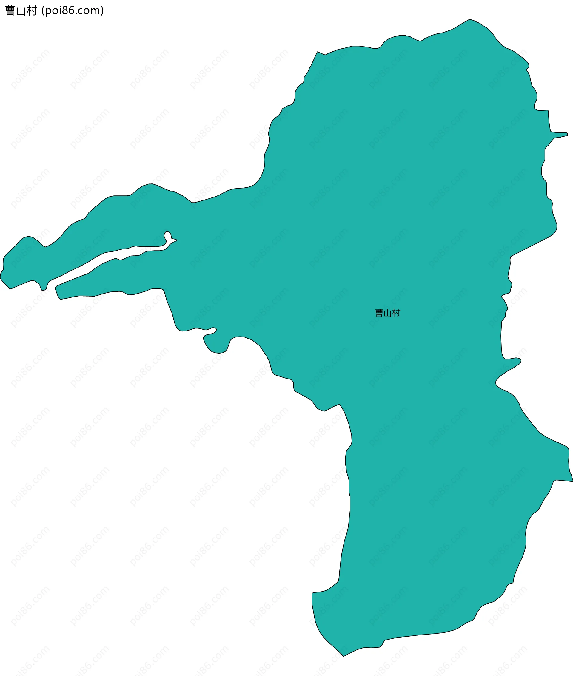 曹山村边界地图