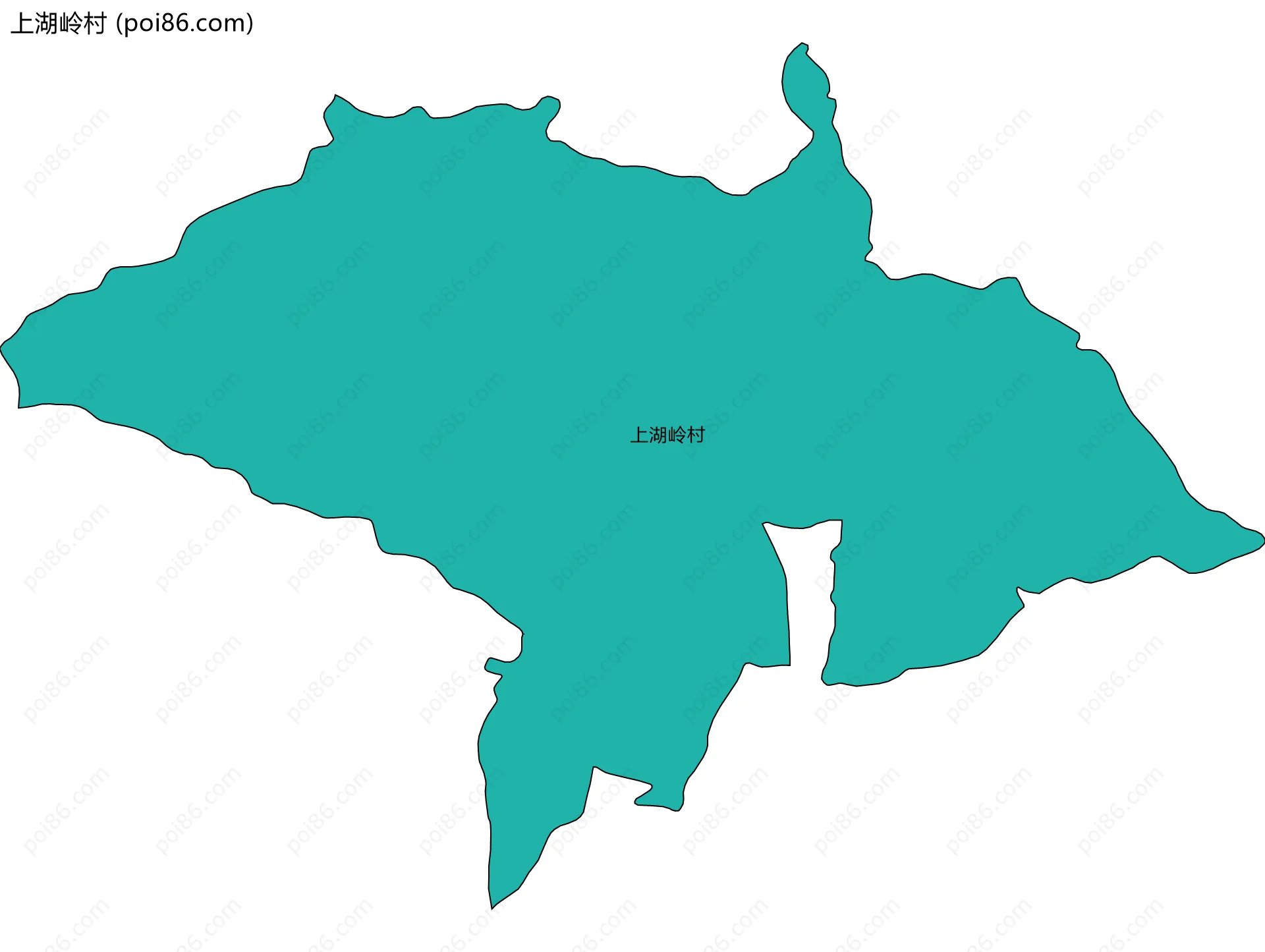 上湖岭村边界地图