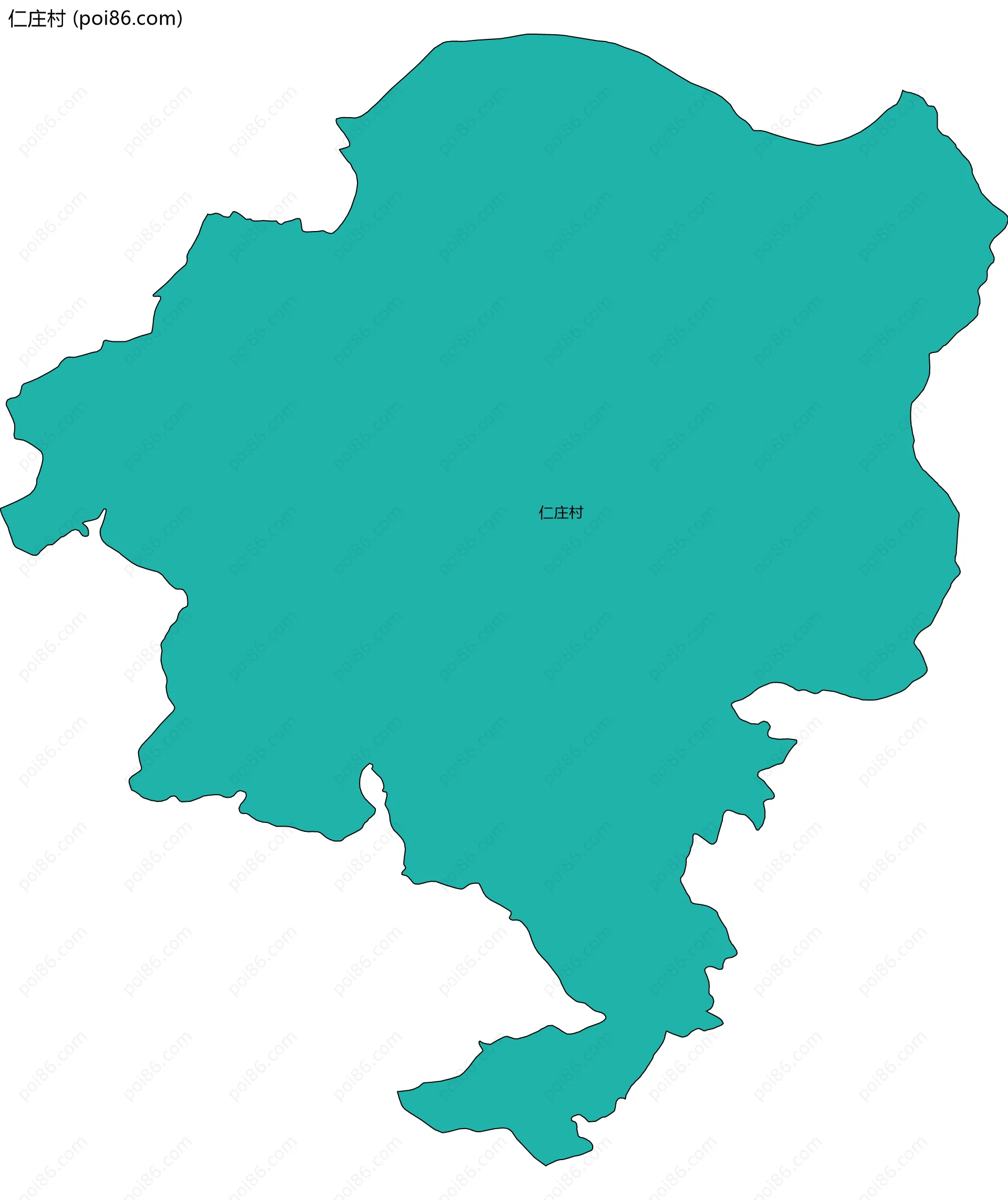 仁庄村边界地图