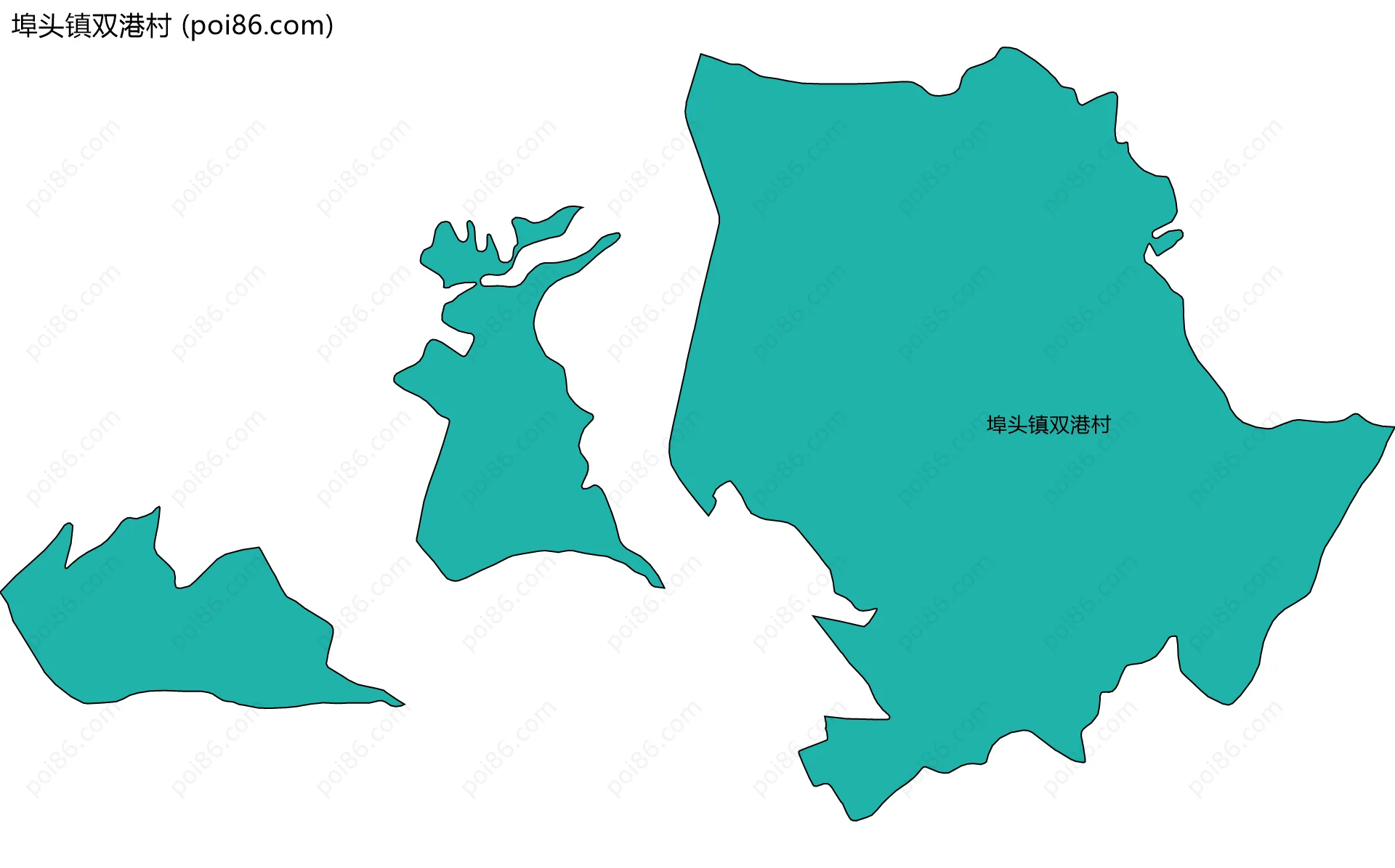 埠头镇双港村边界地图