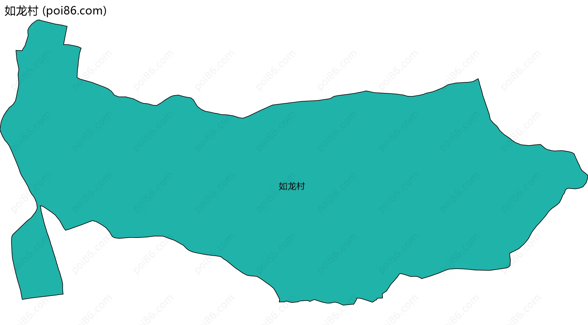 如龙村边界地图