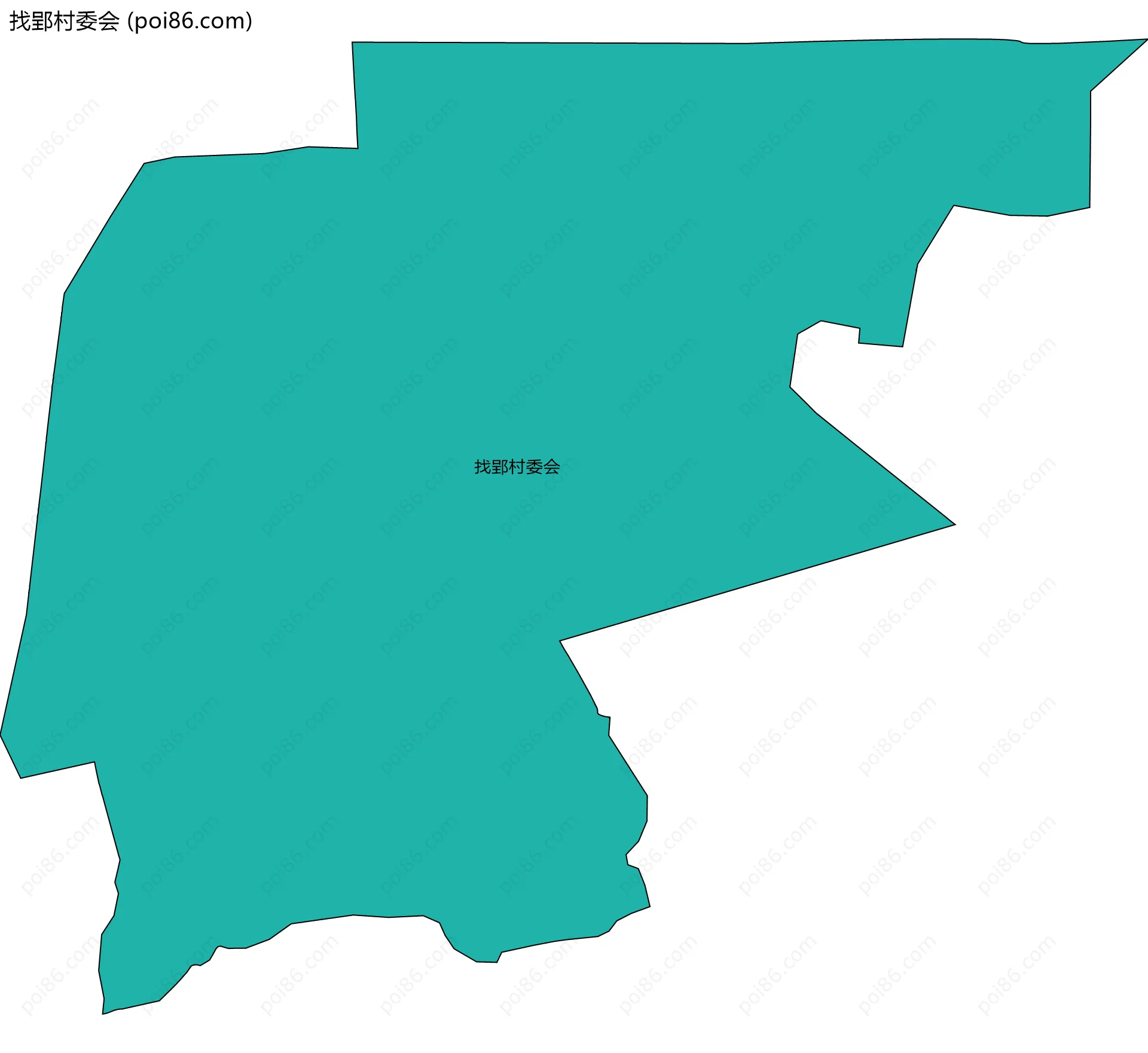 找郢村委会边界地图
