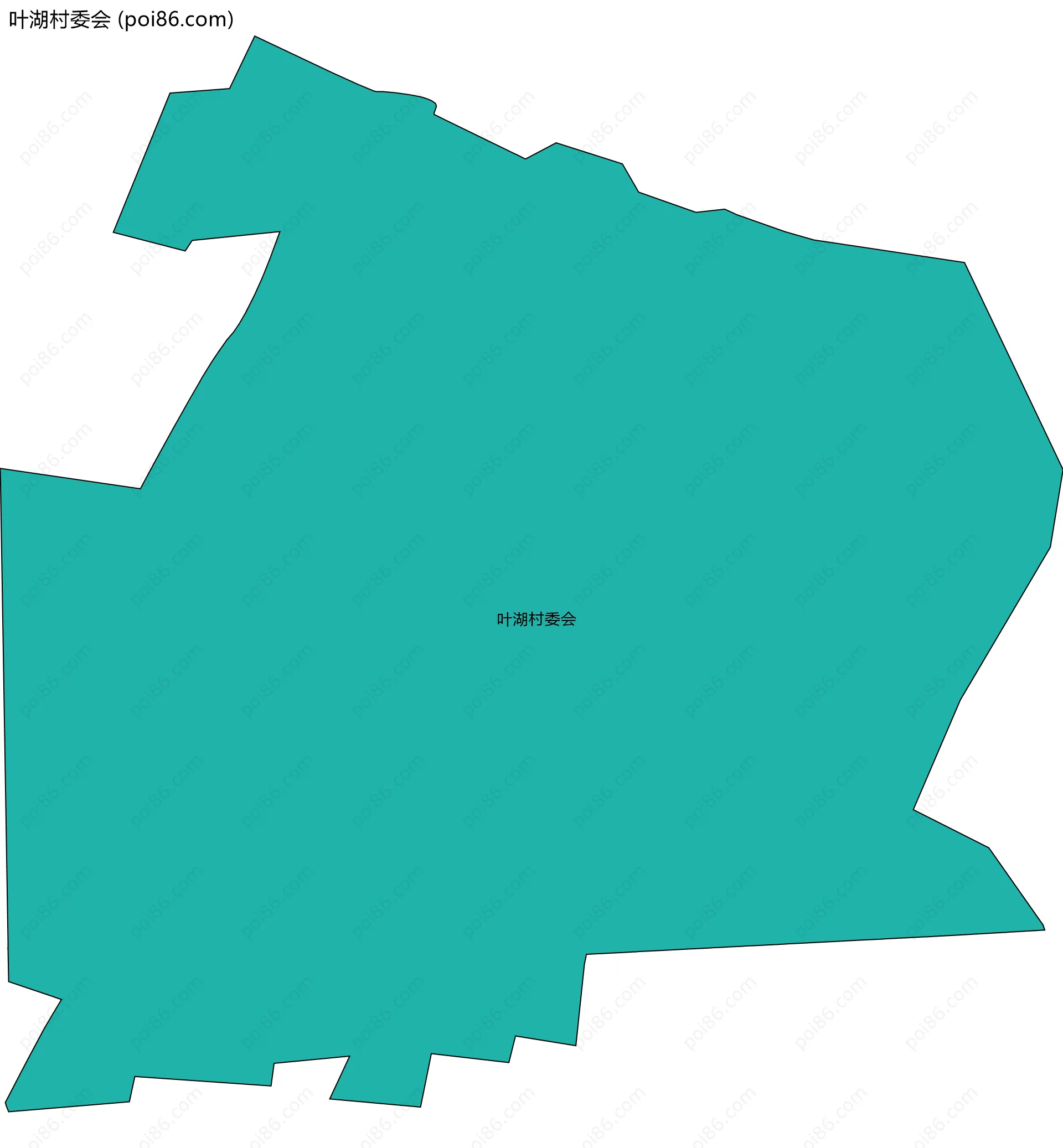 叶湖村委会边界地图