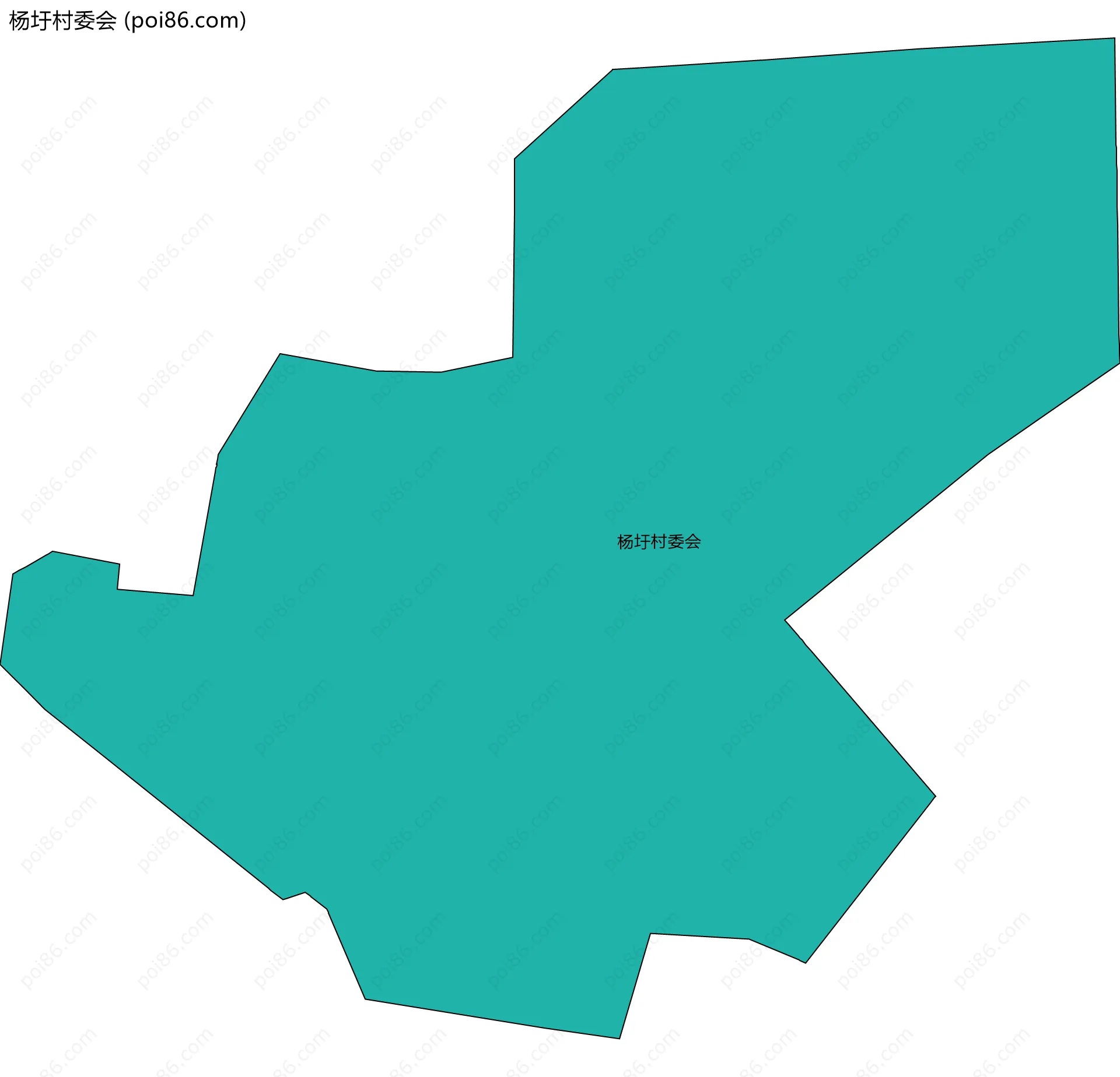 杨圩村委会边界地图