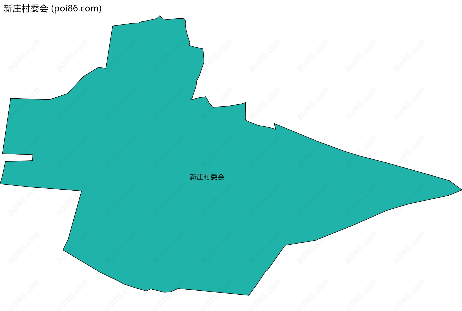 新庄村委会边界地图
