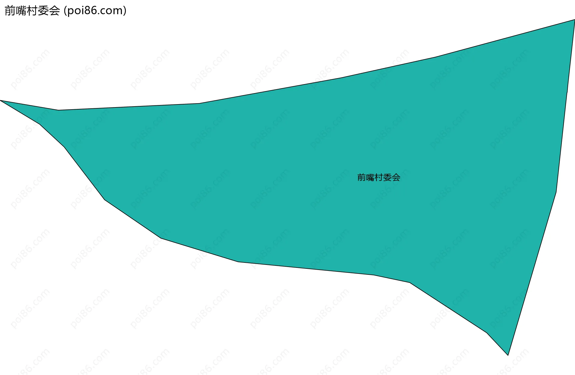 前嘴村委会边界地图