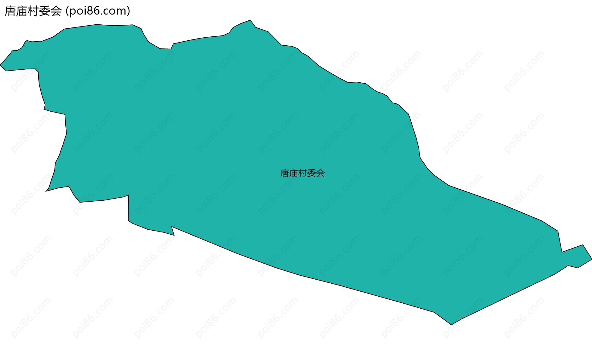 唐庙村委会边界地图