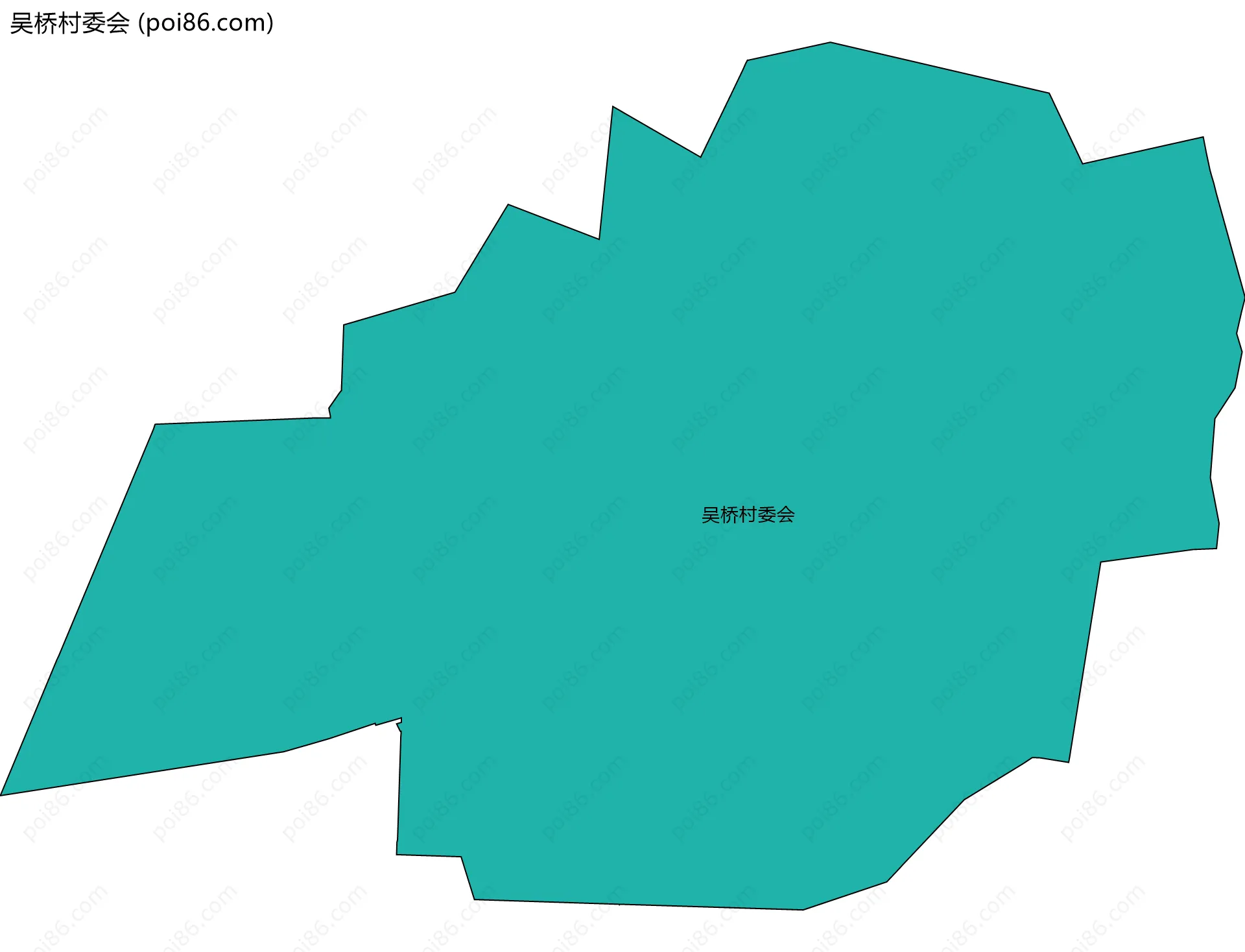 吴桥村委会边界地图