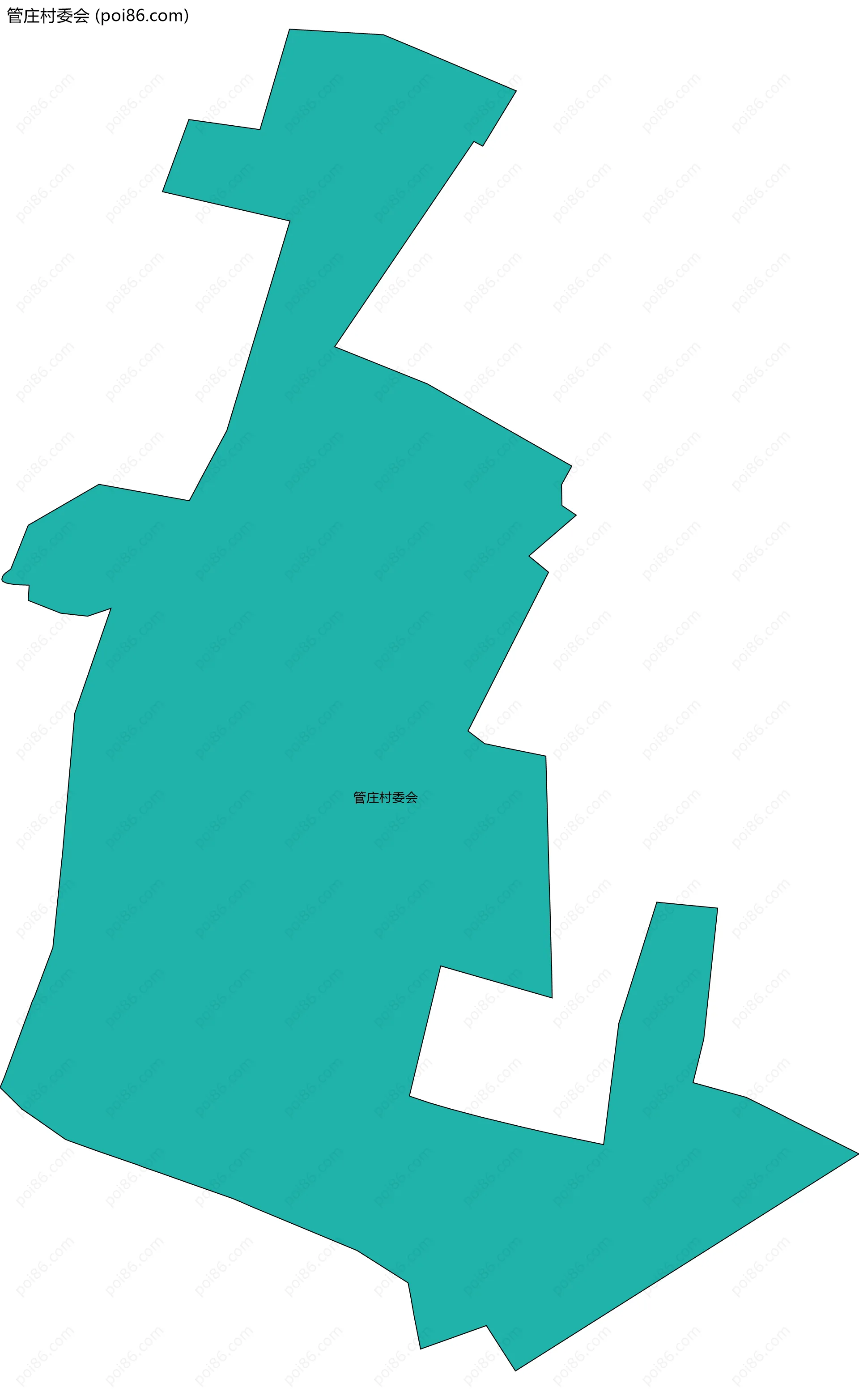 管庄村委会边界地图