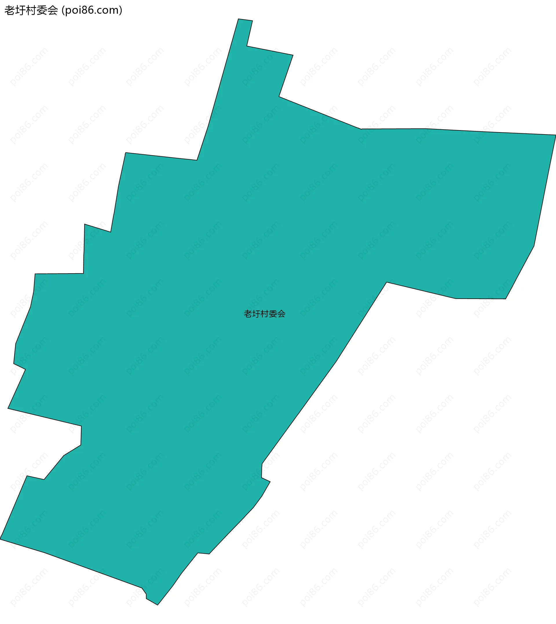 老圩村委会边界地图