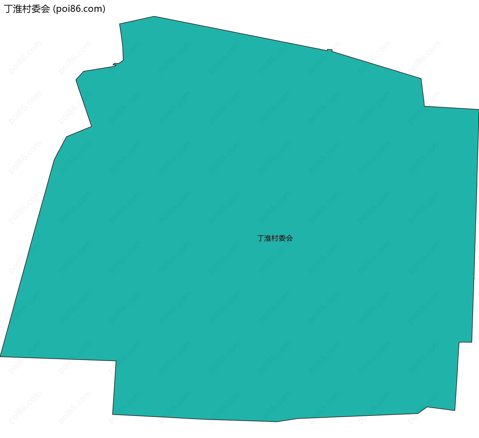 丁淮村委会边界地图