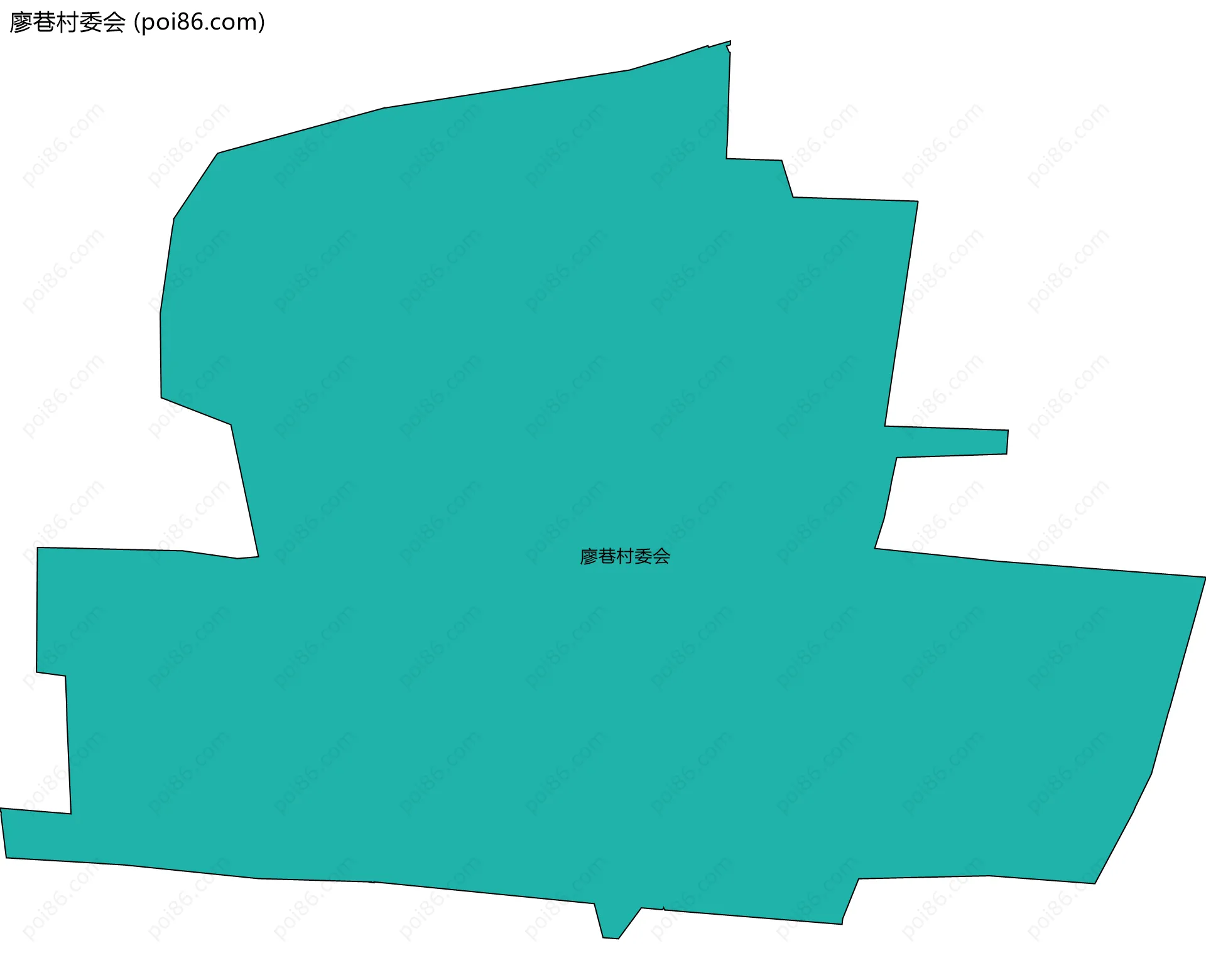 廖巷村委会边界地图
