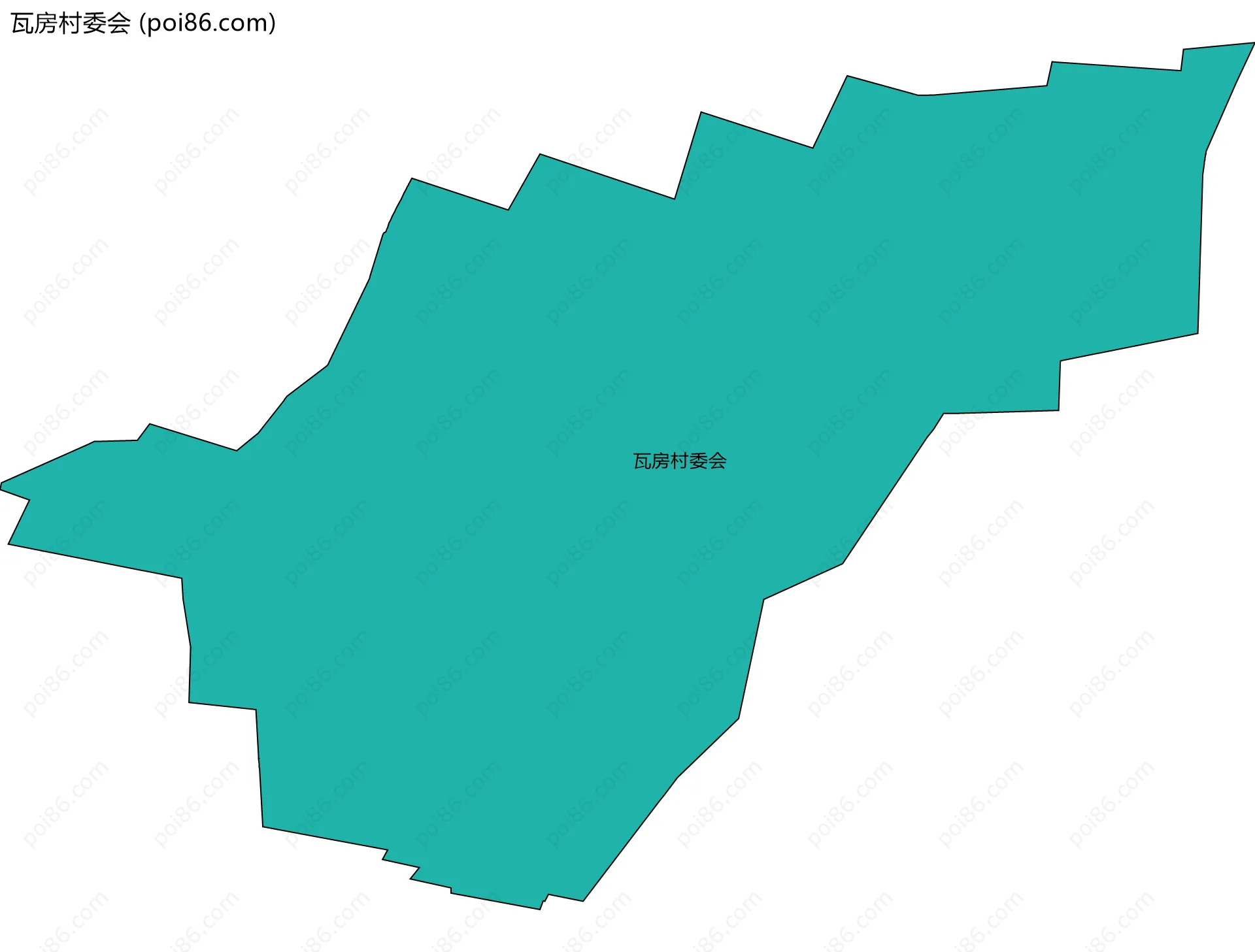瓦房村委会边界地图