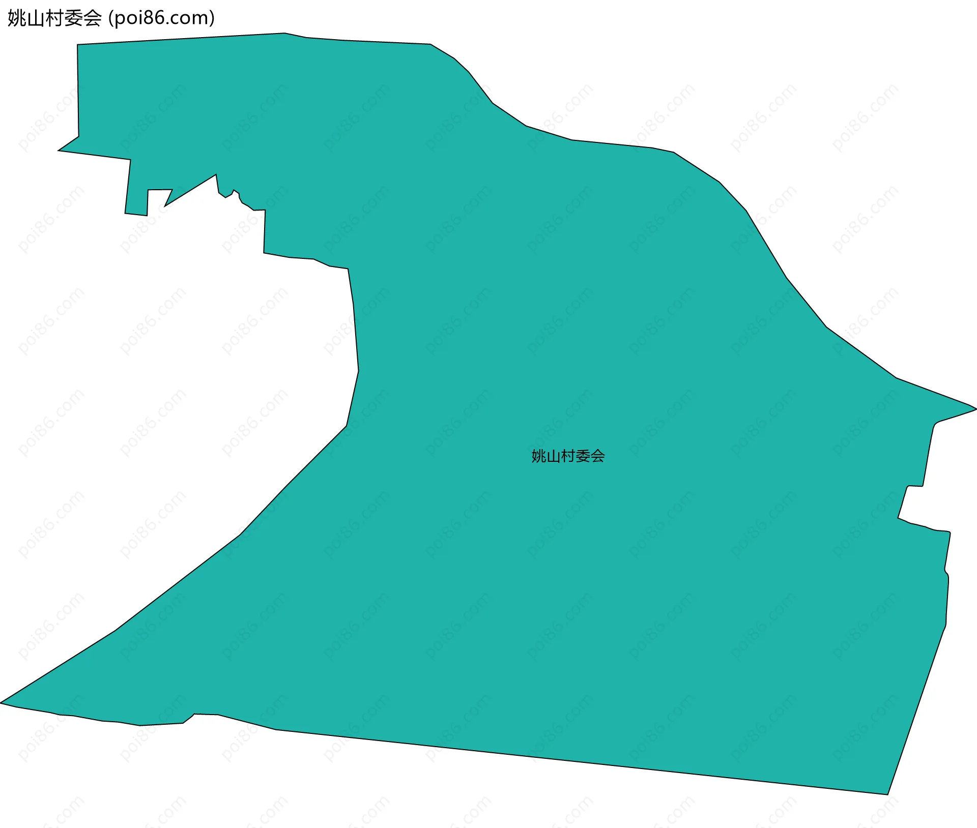 姚山村委会边界地图