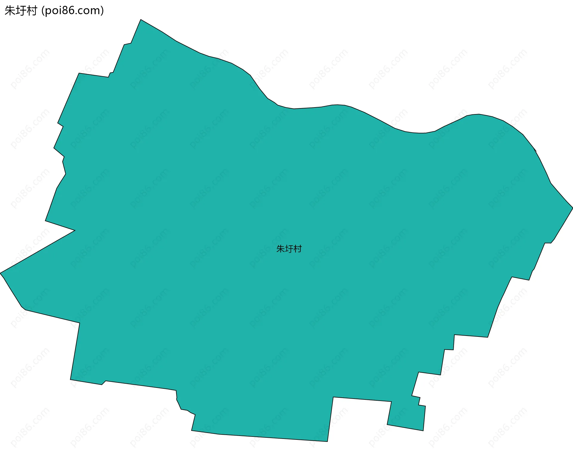 朱圩村边界地图