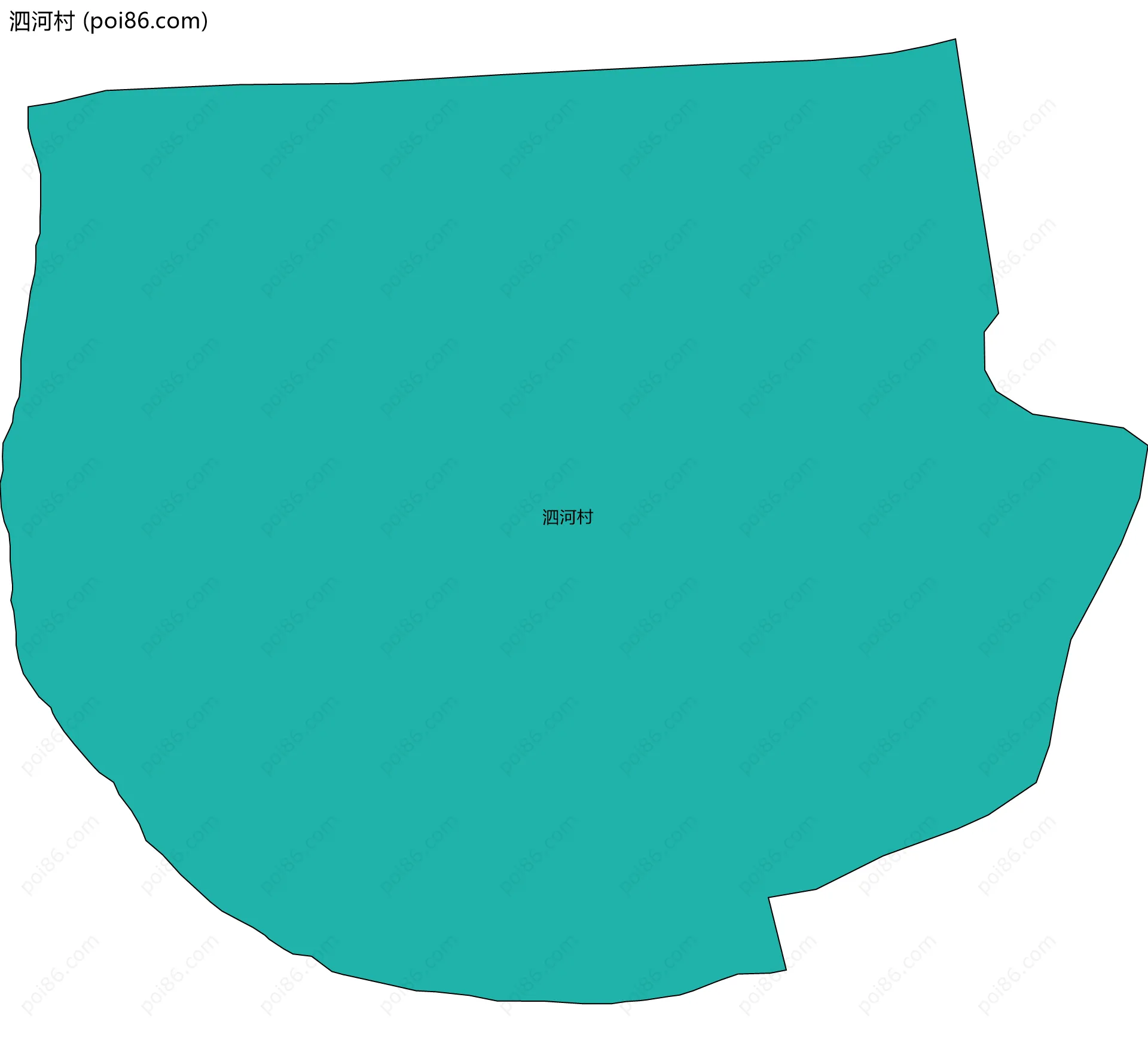 泗河村边界地图