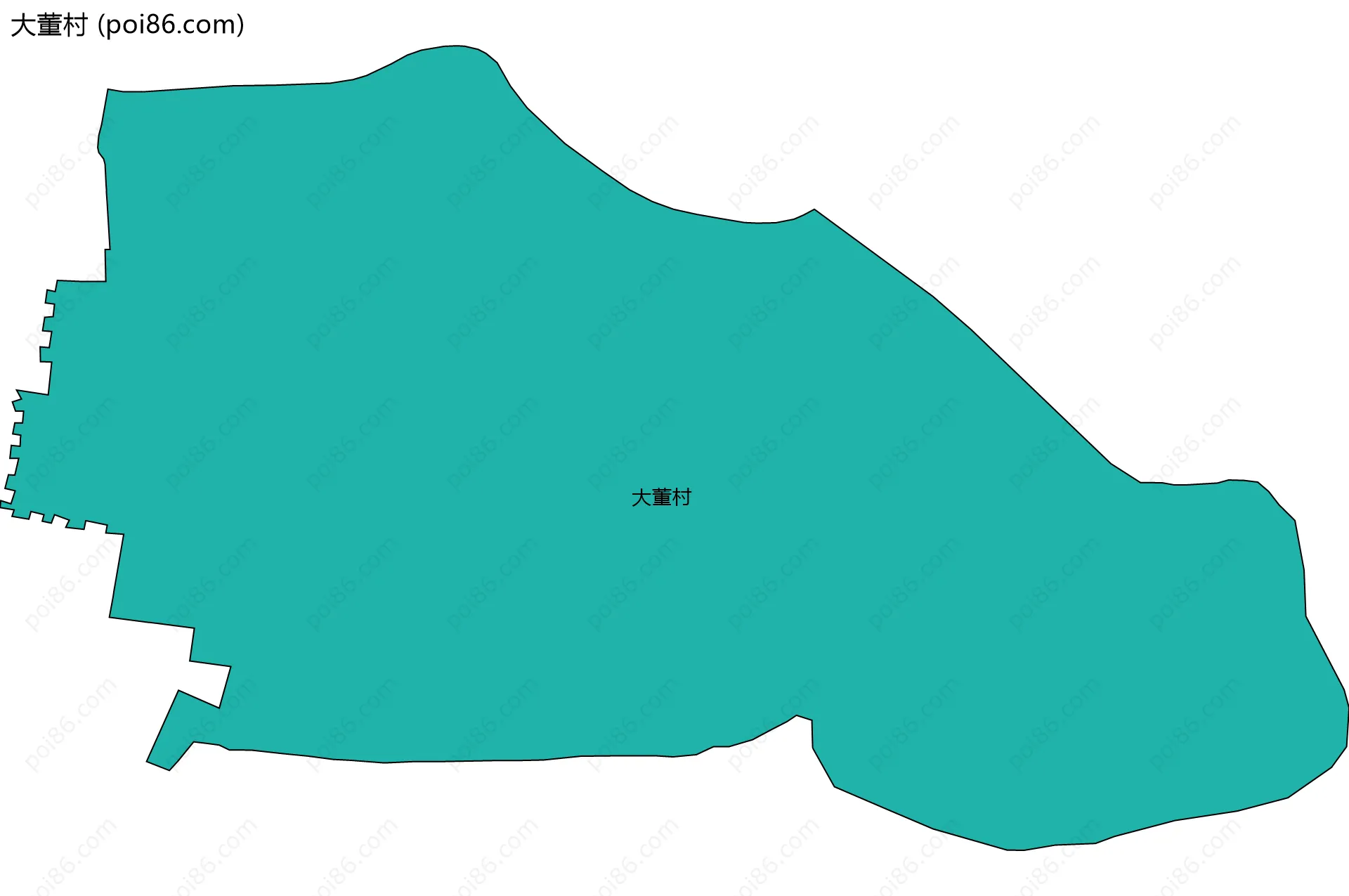 大董村边界地图