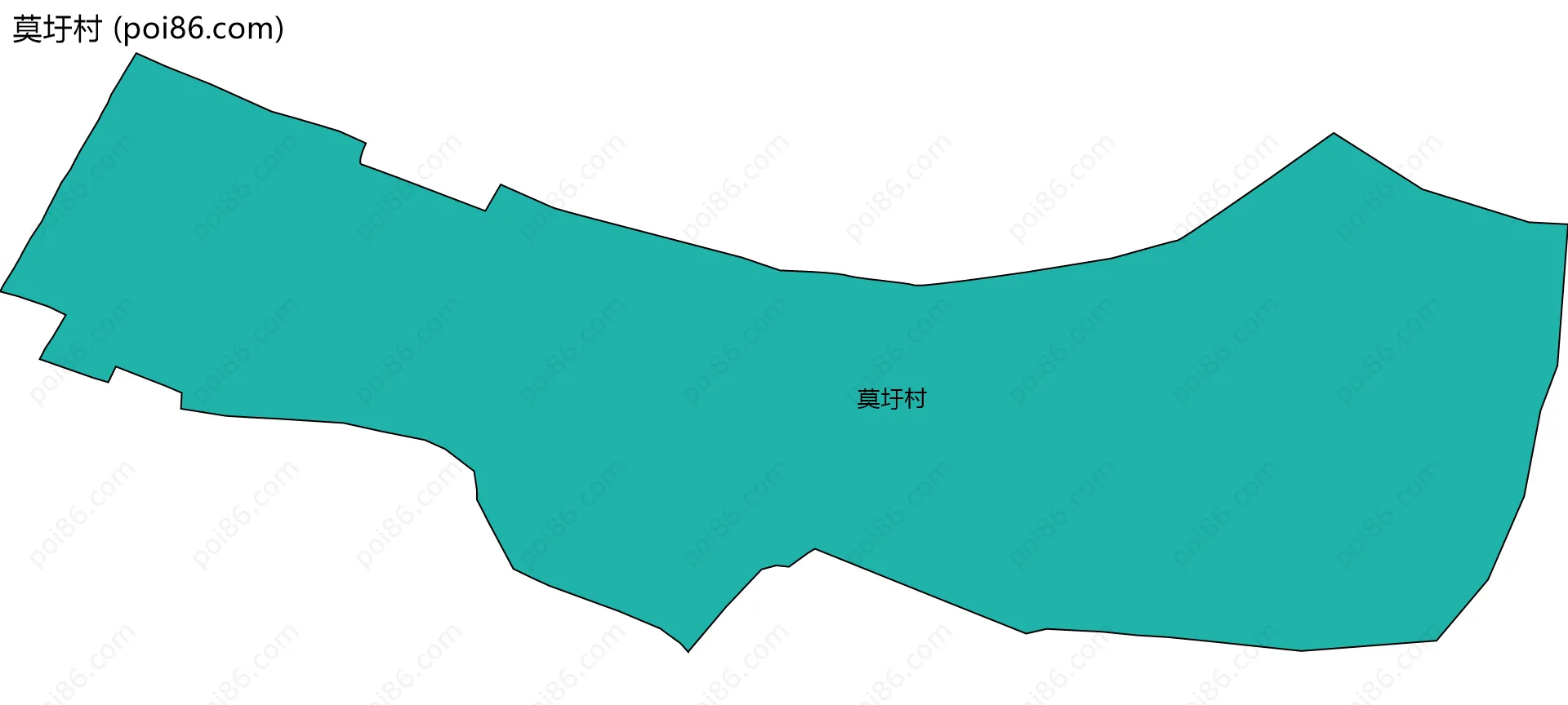 莫圩村边界地图