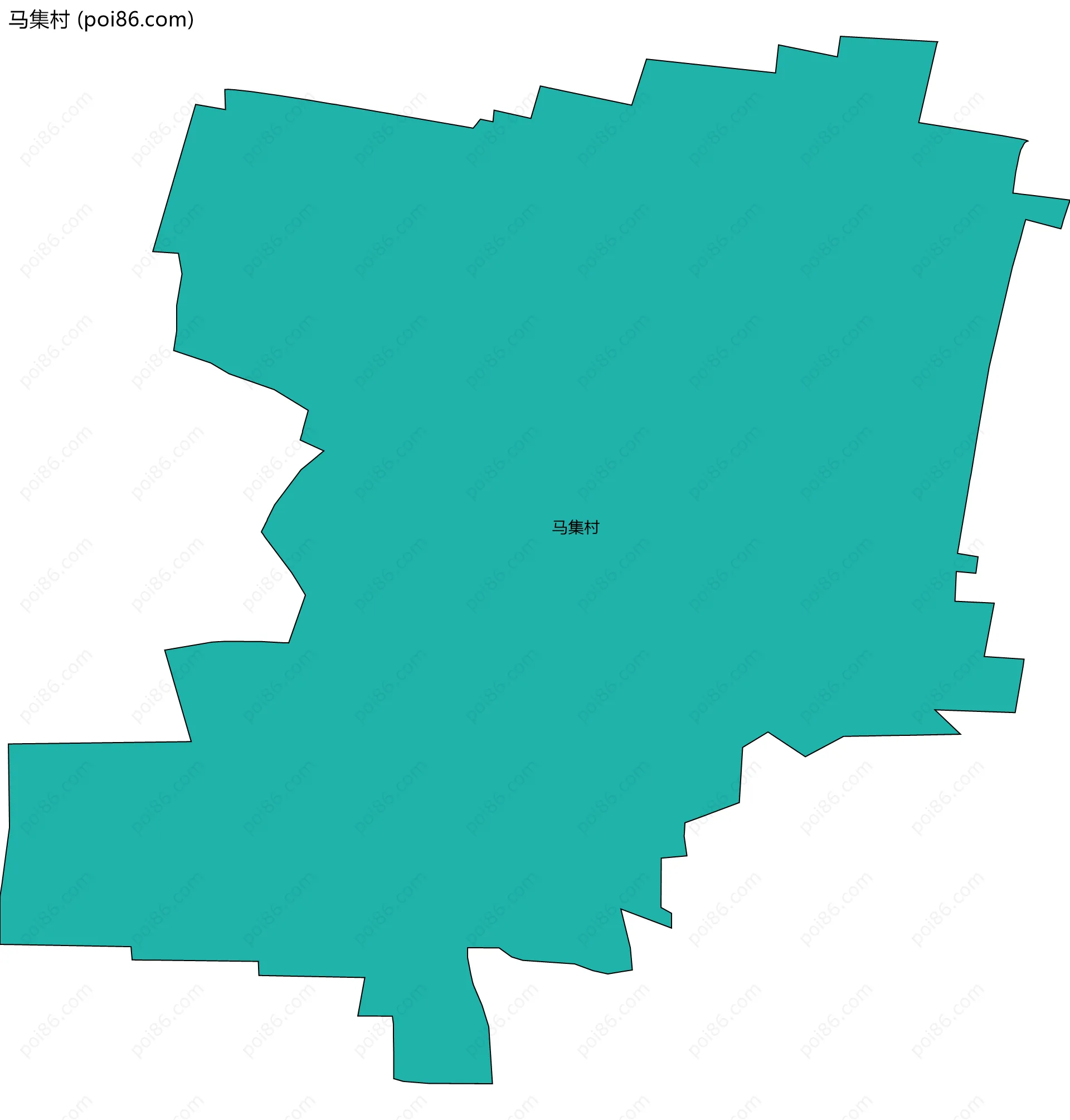 马集村边界地图