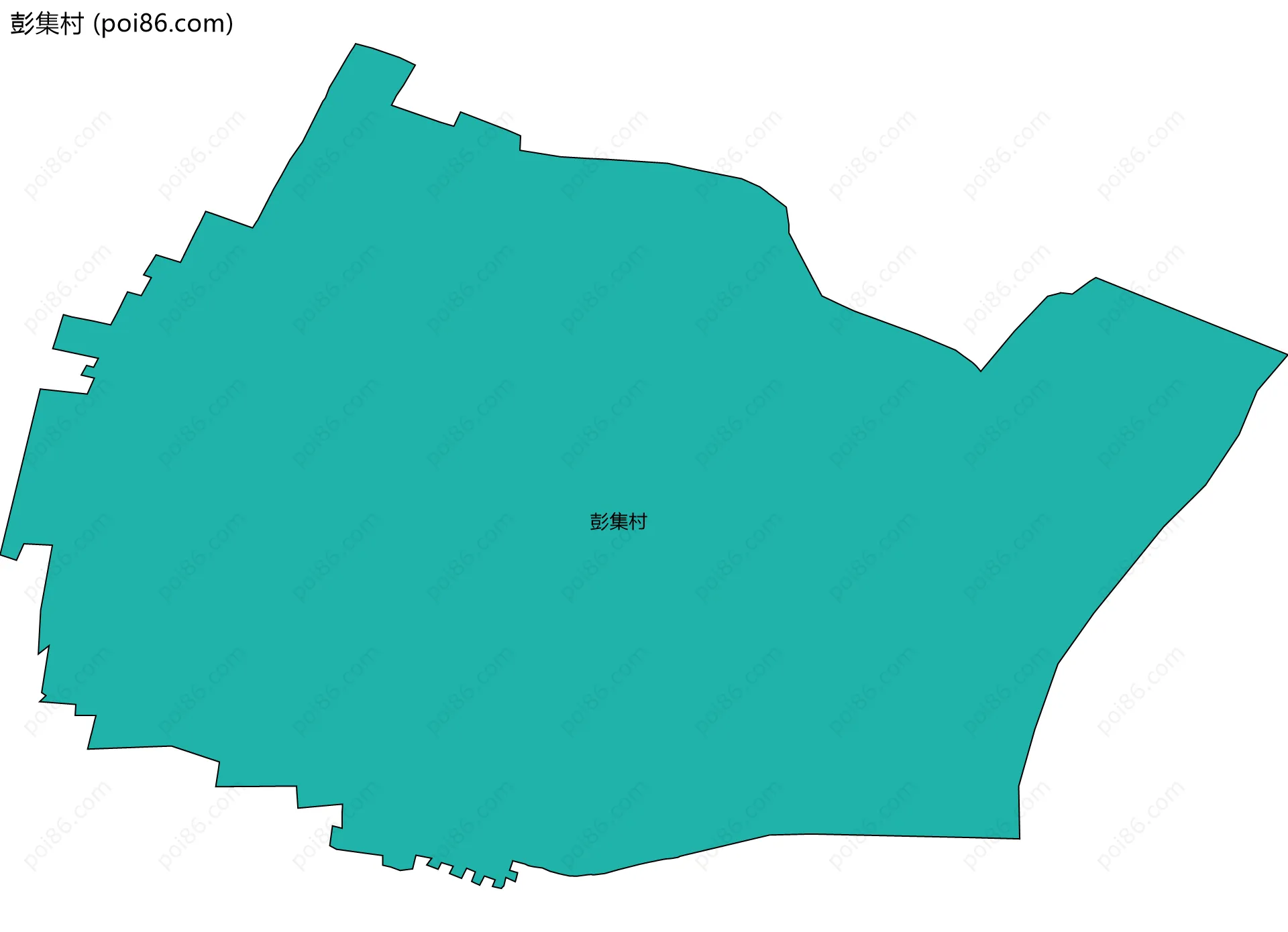 彭集村边界地图