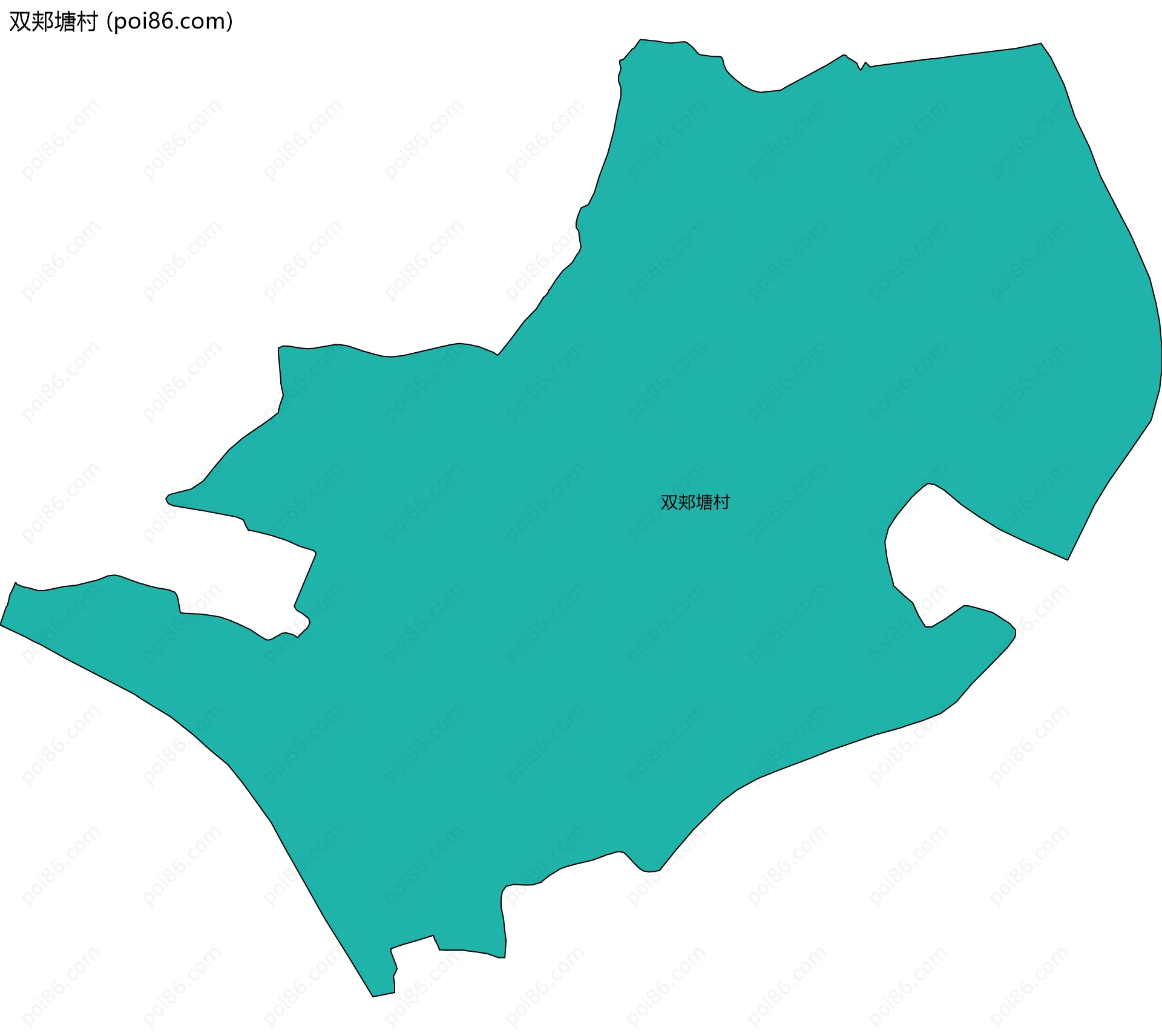 双郏塘村边界地图