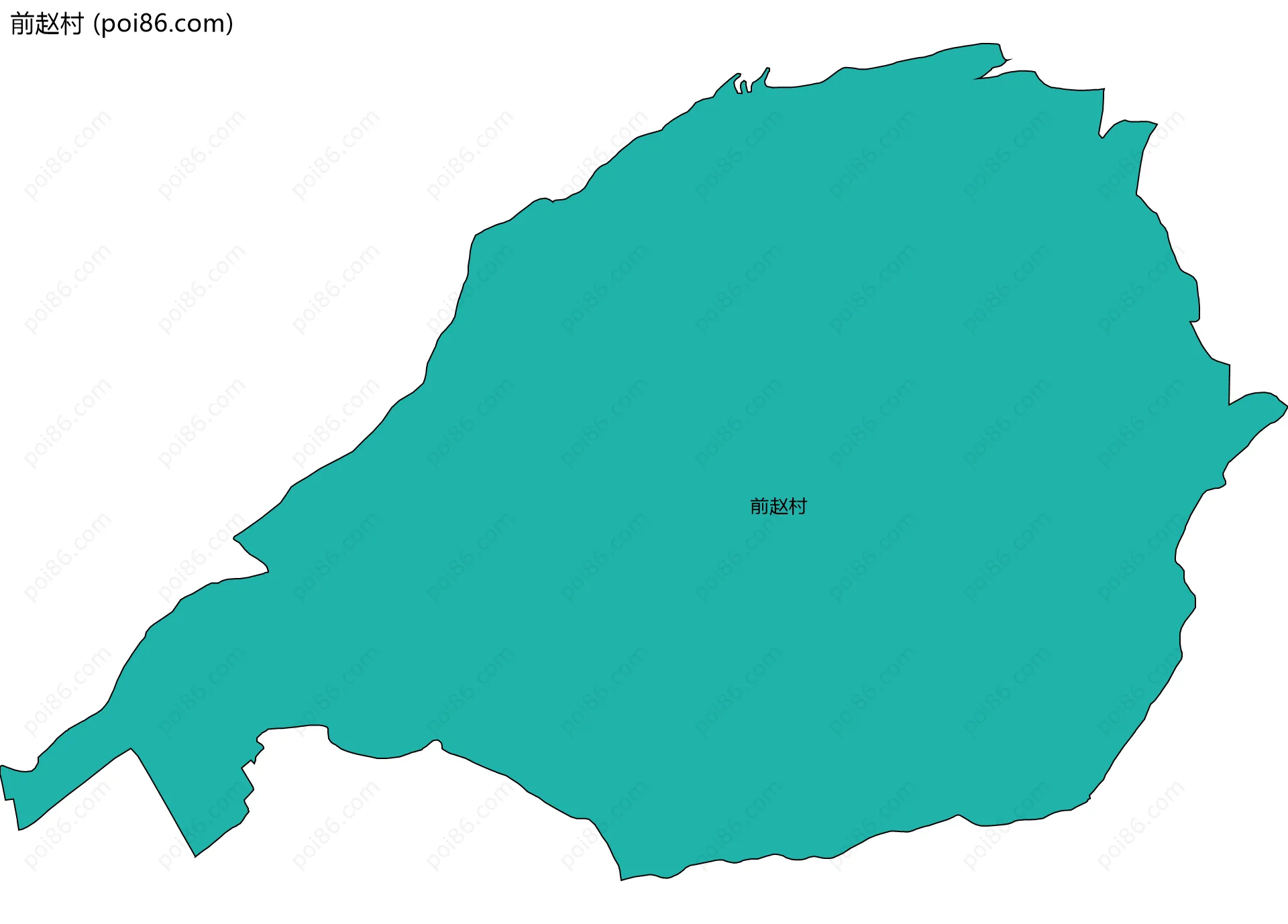 前赵村边界地图