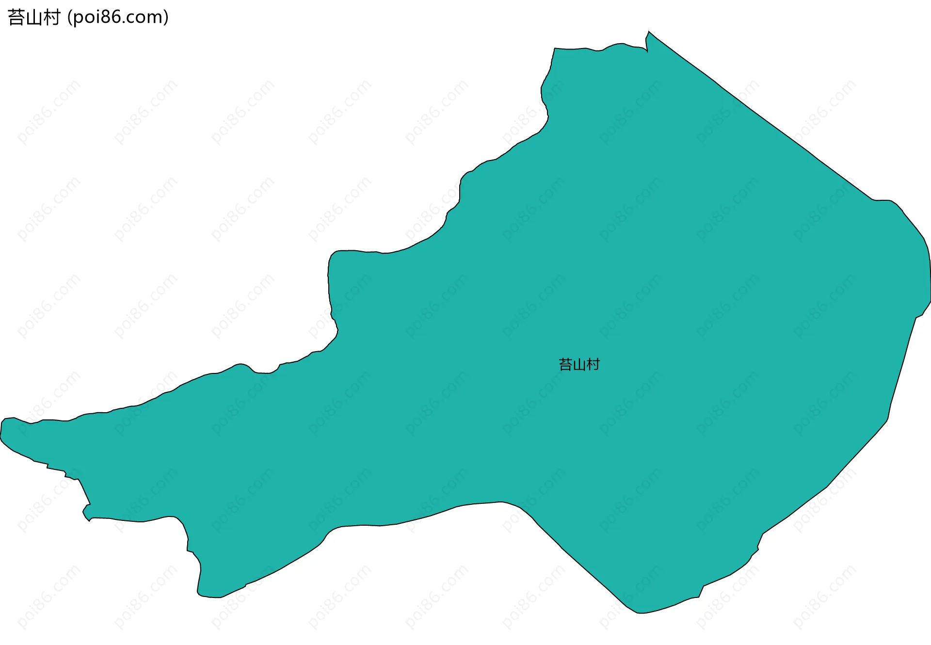 苔山村边界地图