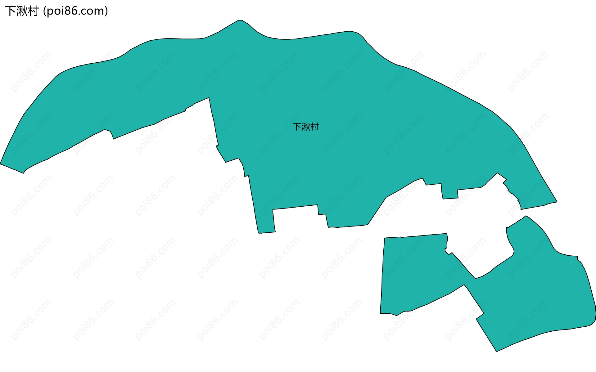 下湫村边界地图