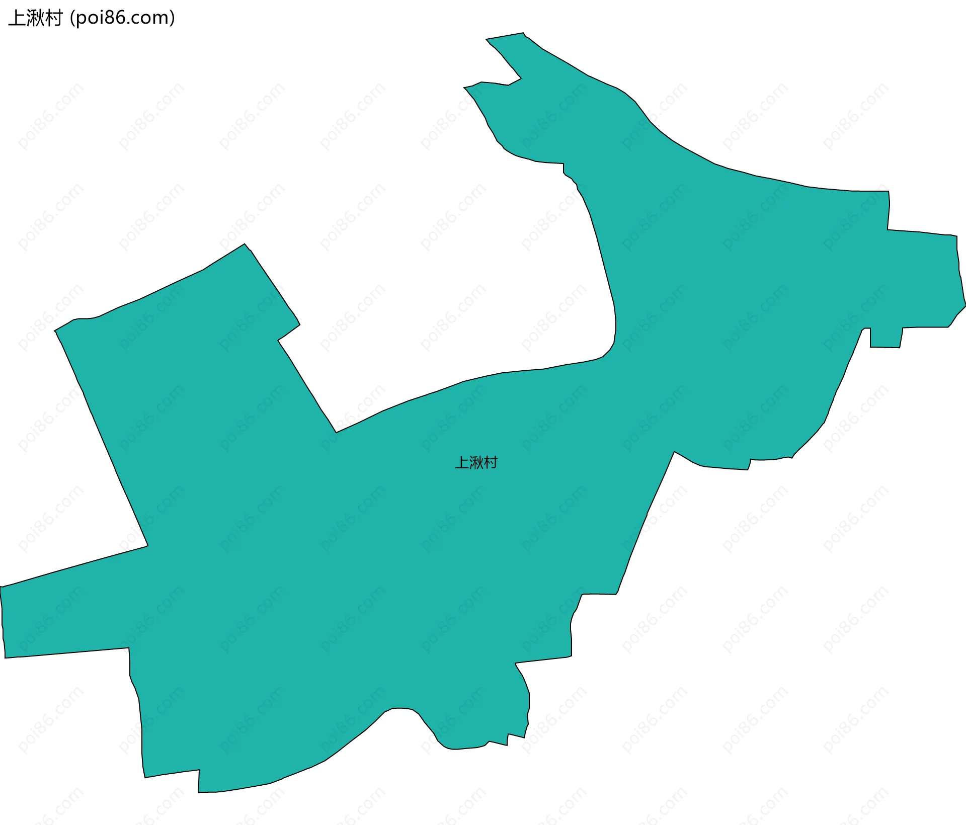 上湫村边界地图
