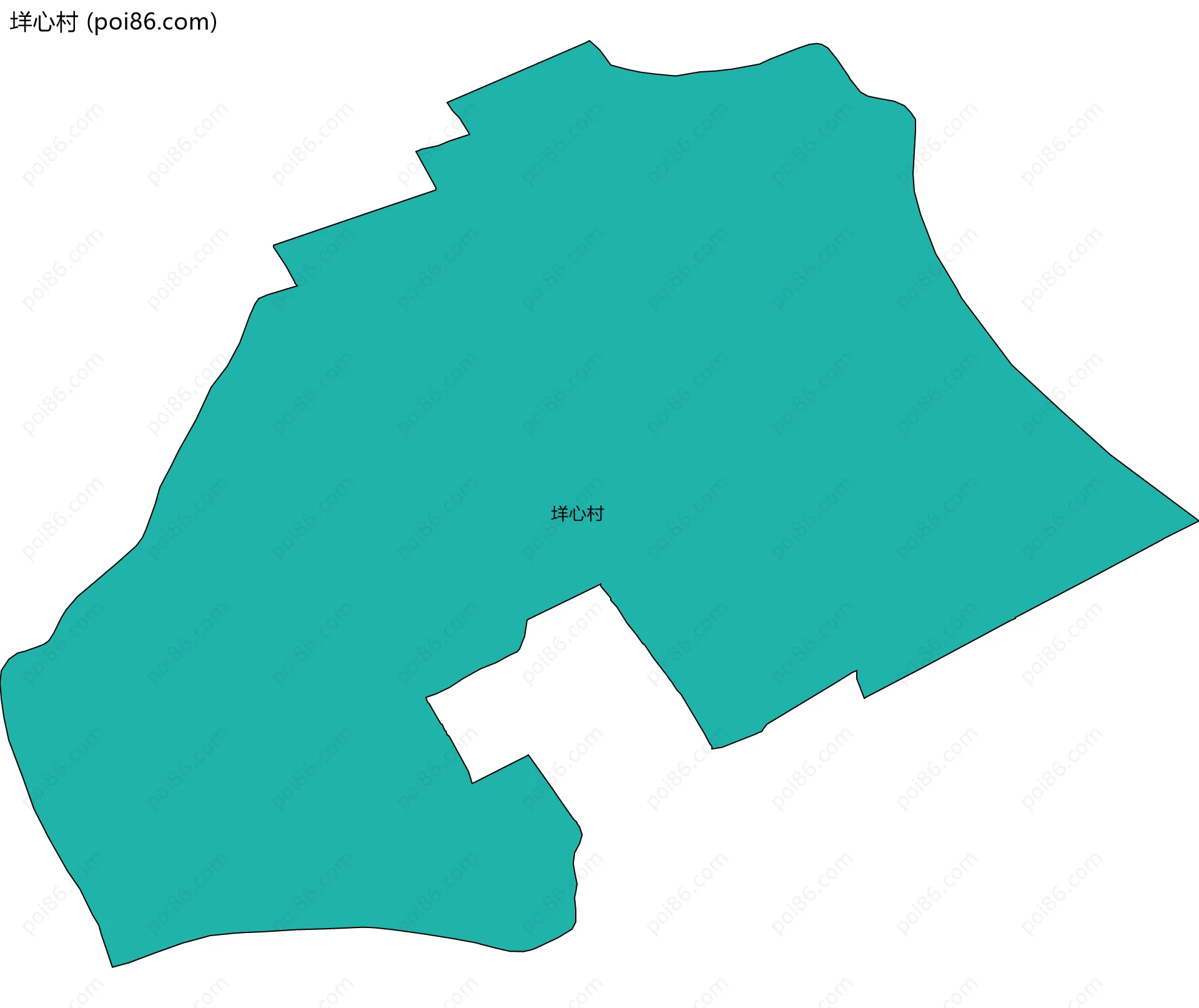 垟心村边界地图