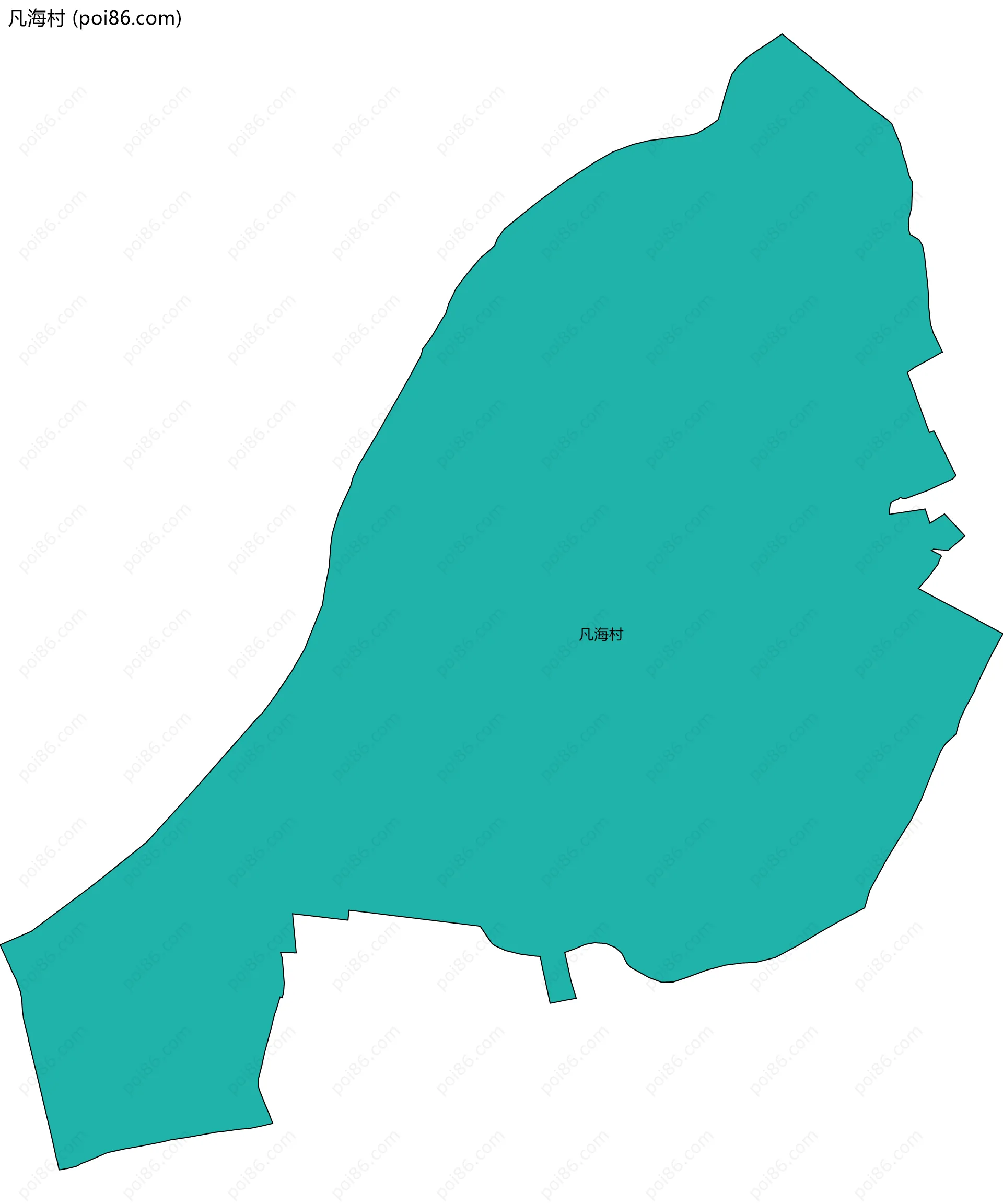 凡海村边界地图
