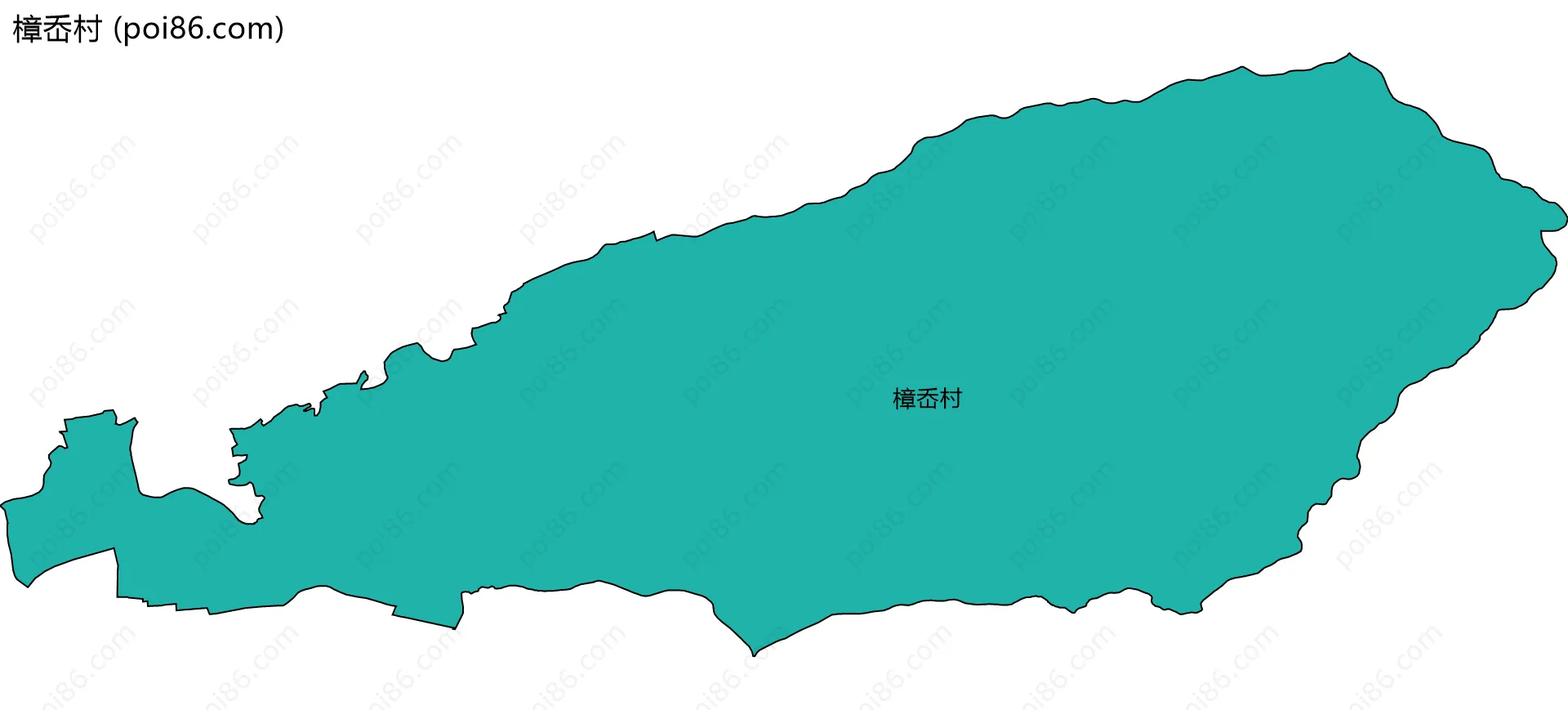 樟岙村边界地图