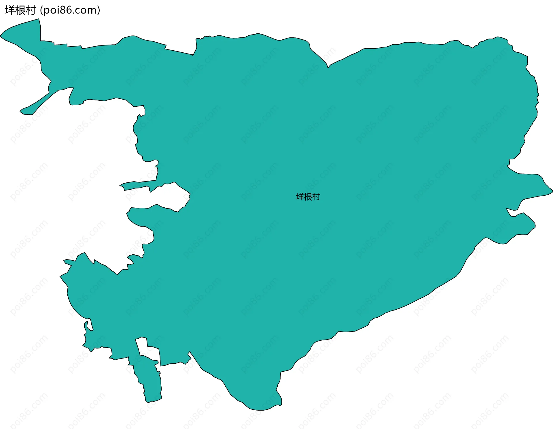 垟根村边界地图