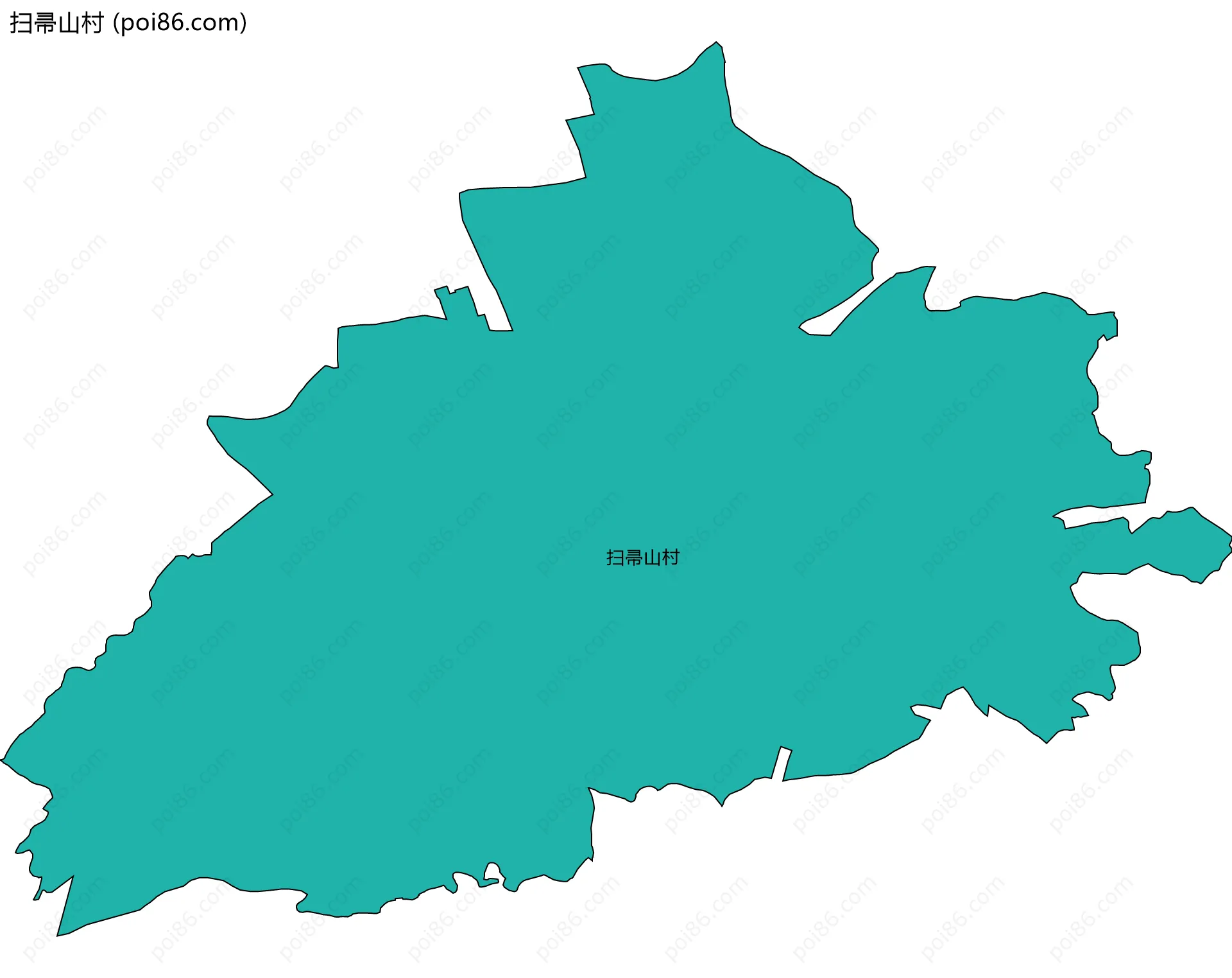 扫帚山村边界地图