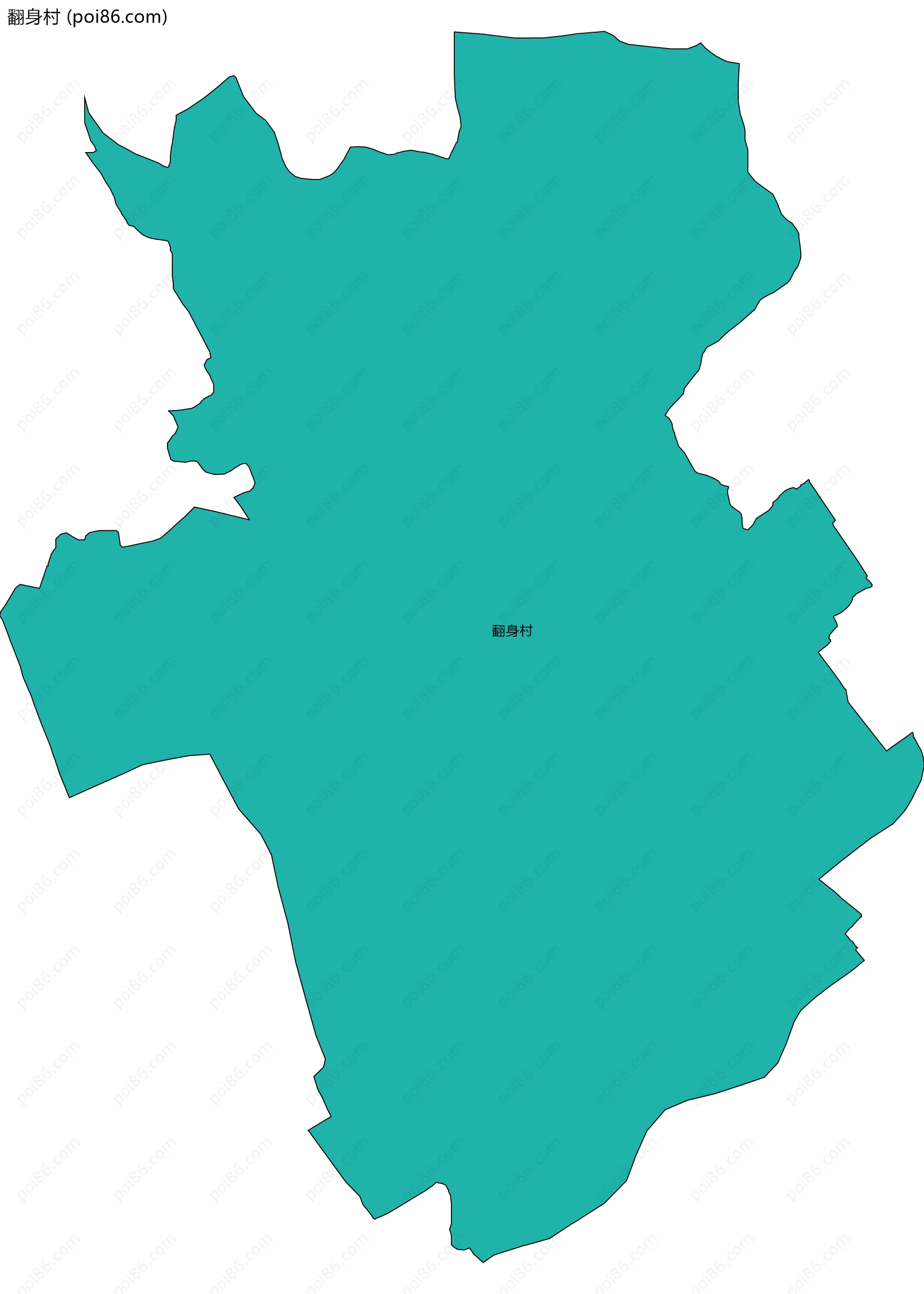 翻身村边界地图