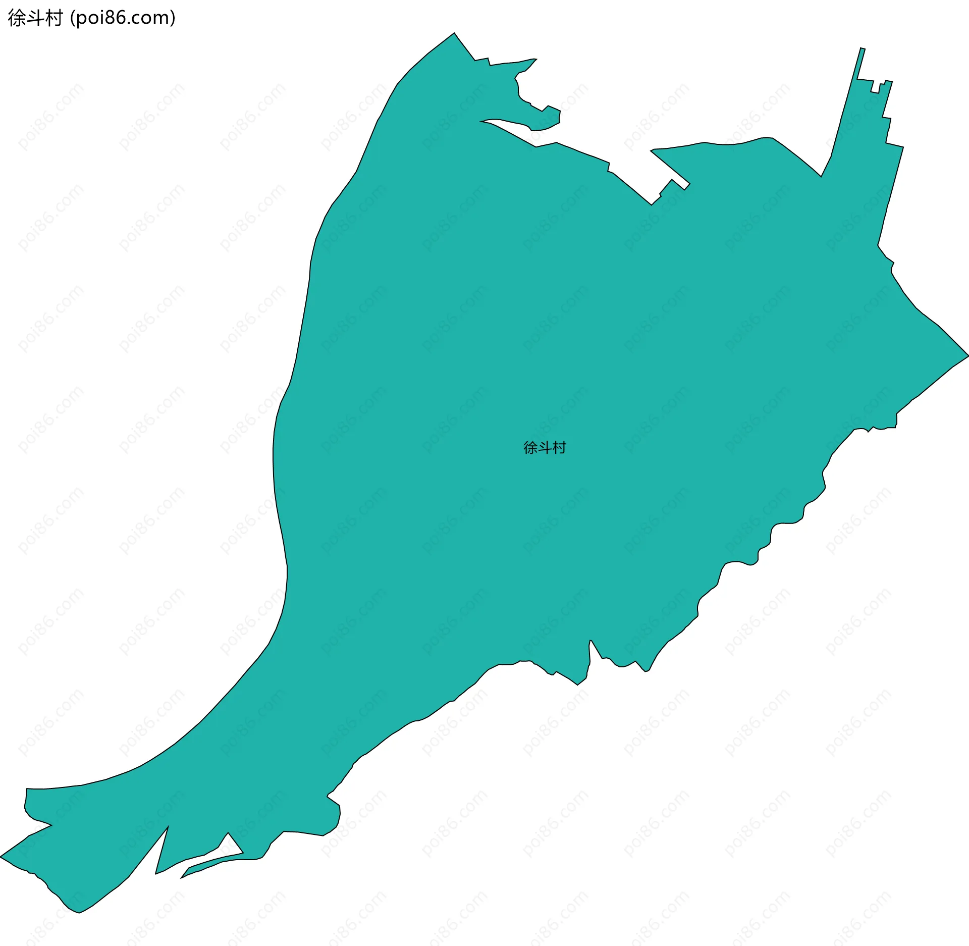 徐斗村边界地图