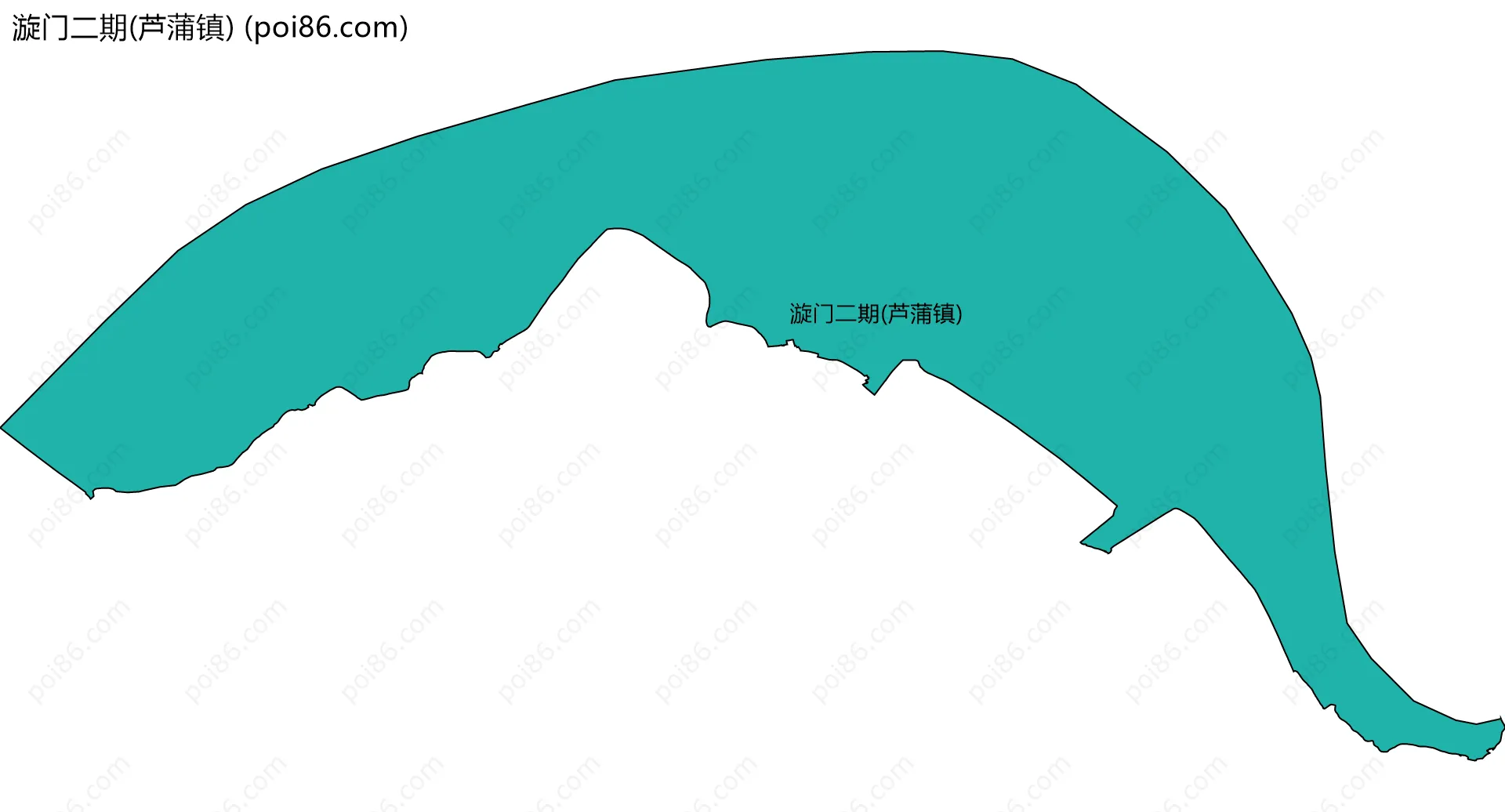 漩门二期(芦蒲镇)边界地图