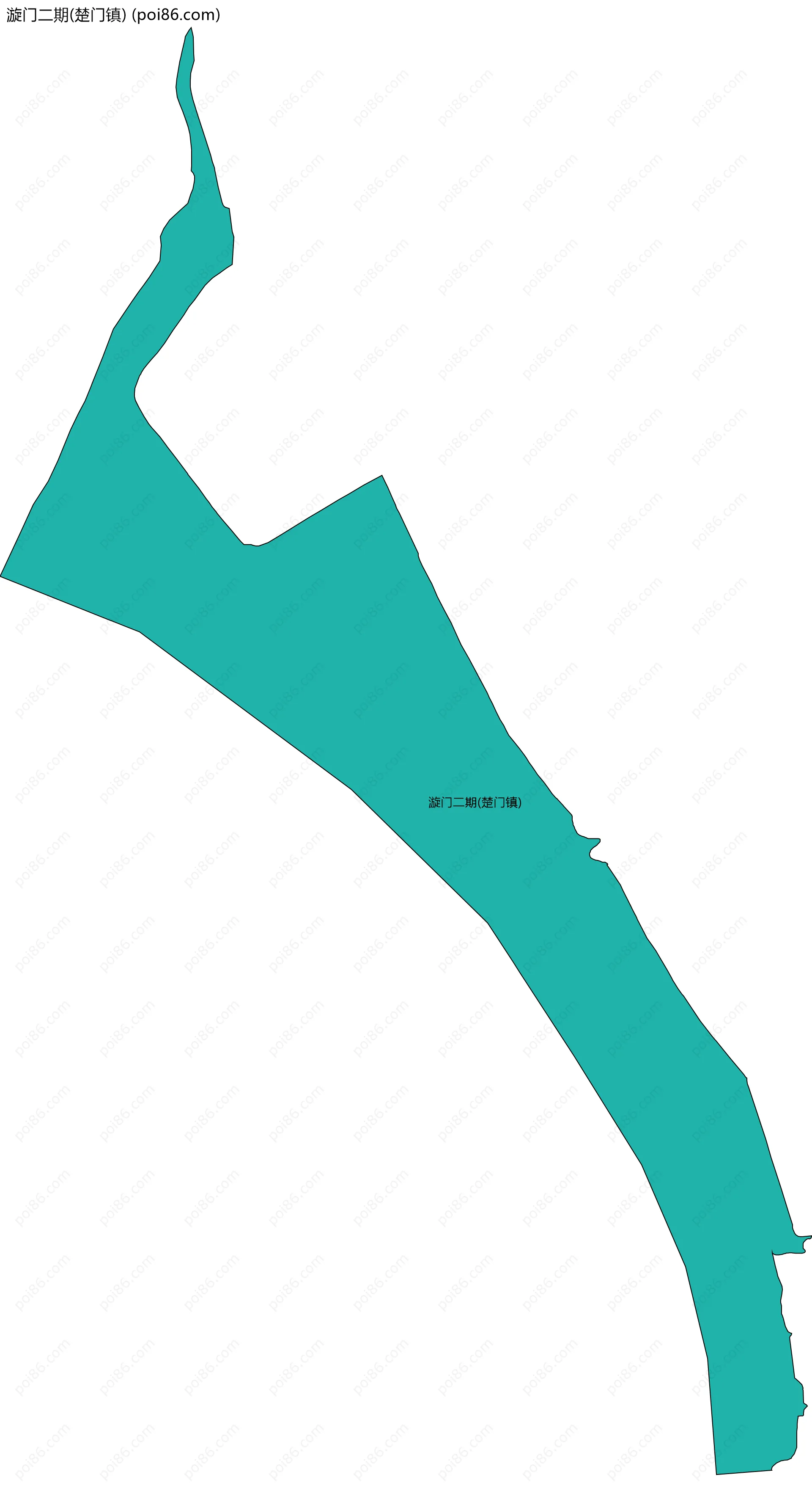 漩门二期(楚门镇)边界地图