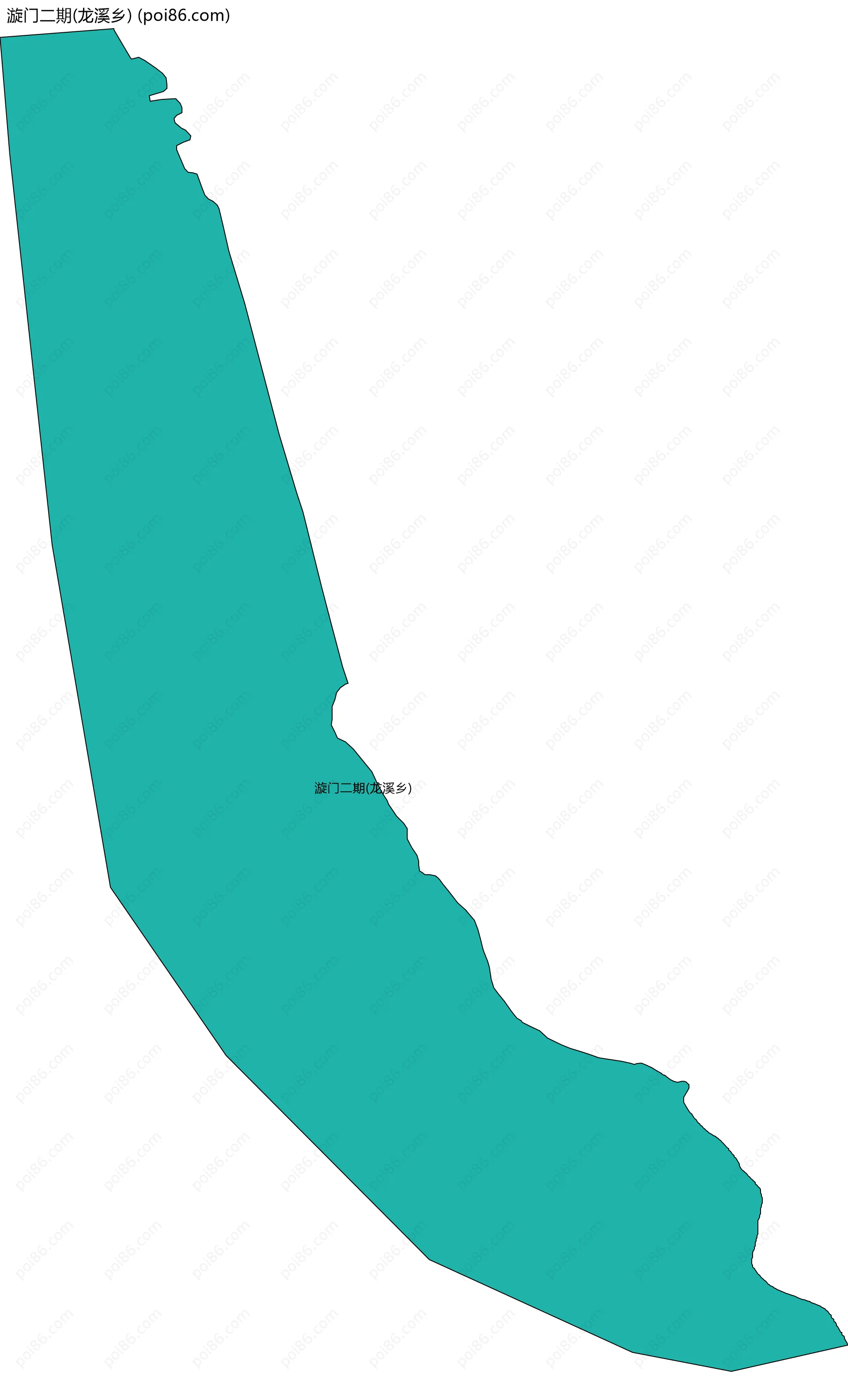 漩门二期(龙溪乡)边界地图