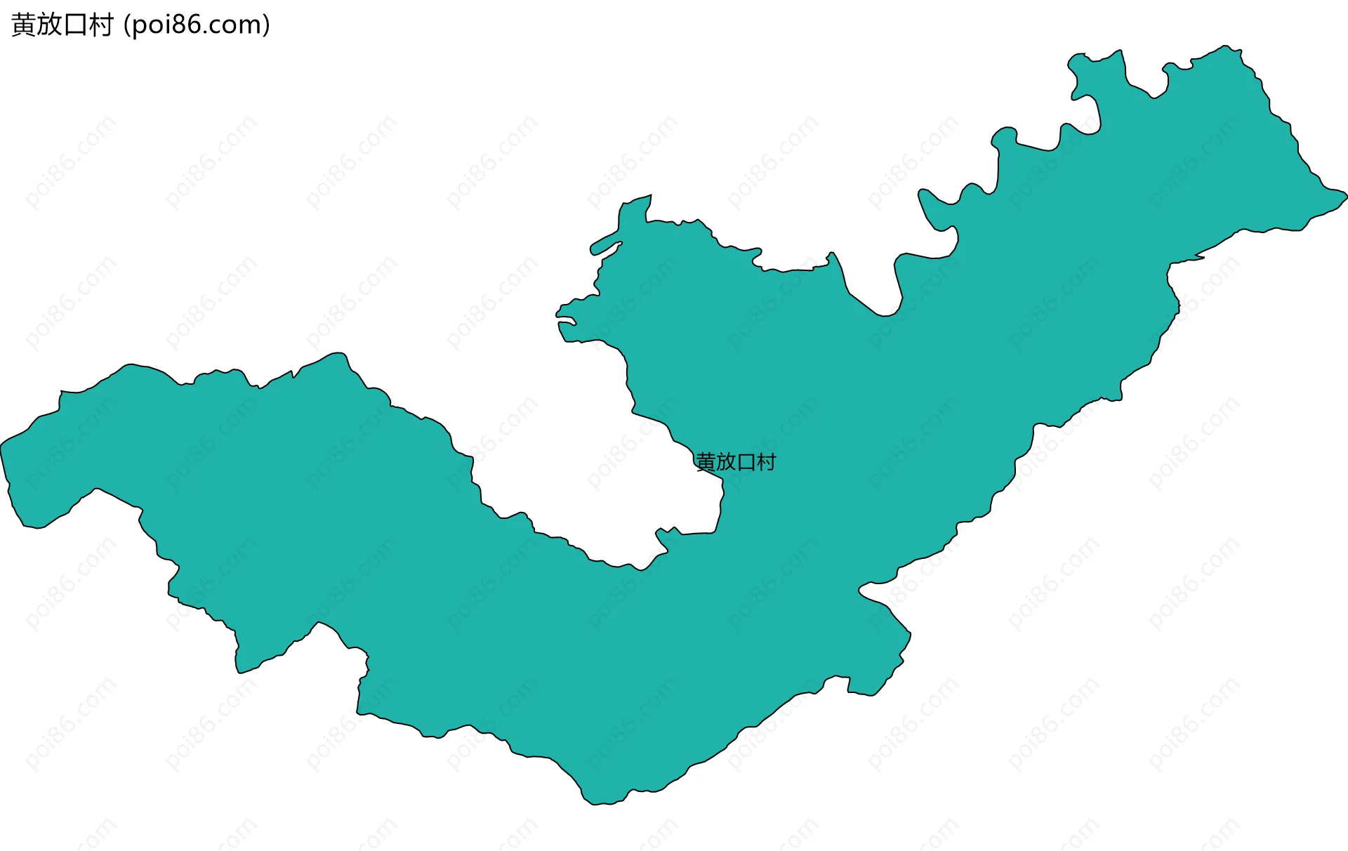 黄放口村边界地图