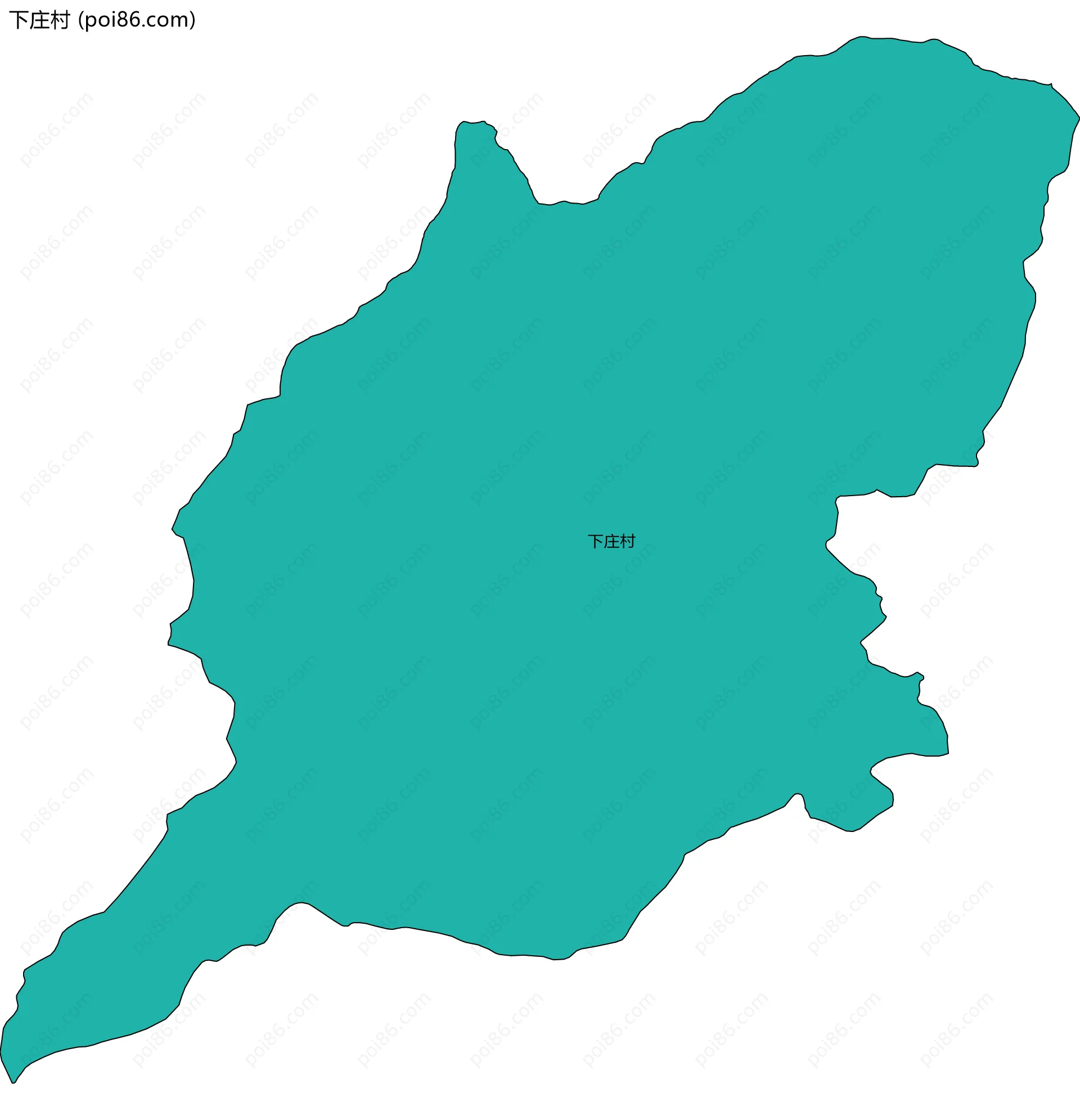 下庄村边界地图