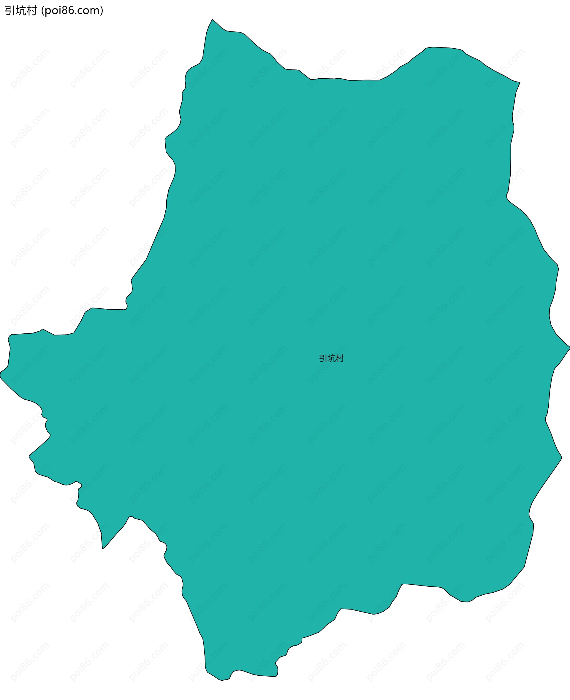 引坑村边界地图