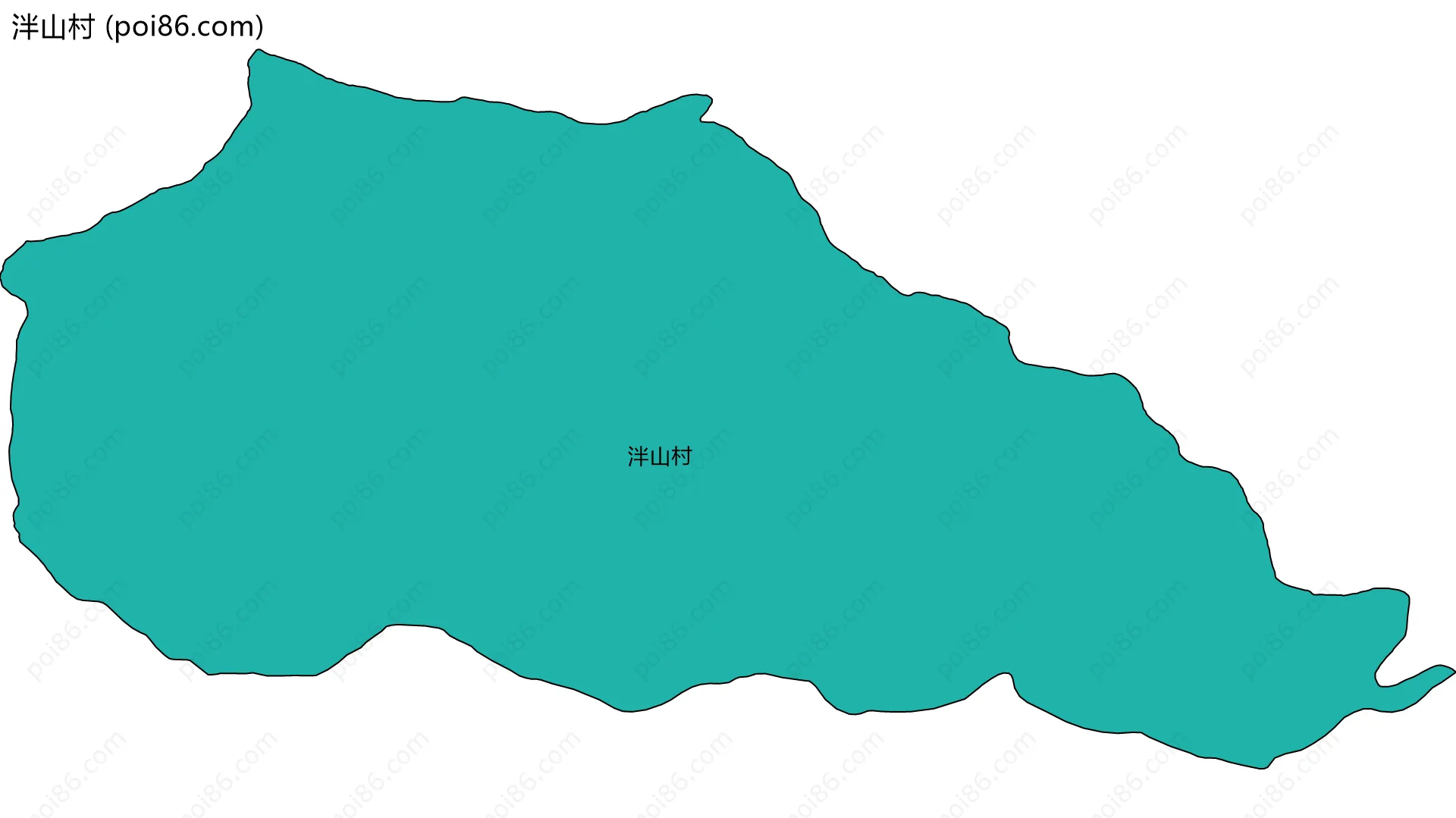 泮山村边界地图